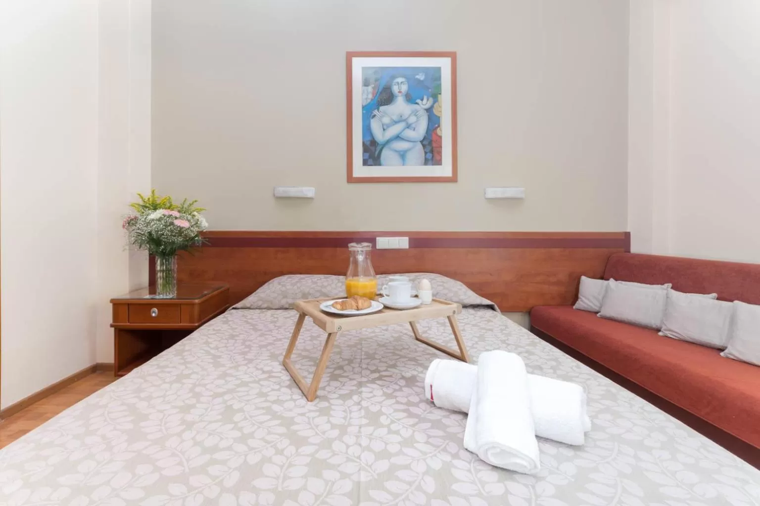 Decorative detail, Bed in Lido Hotel