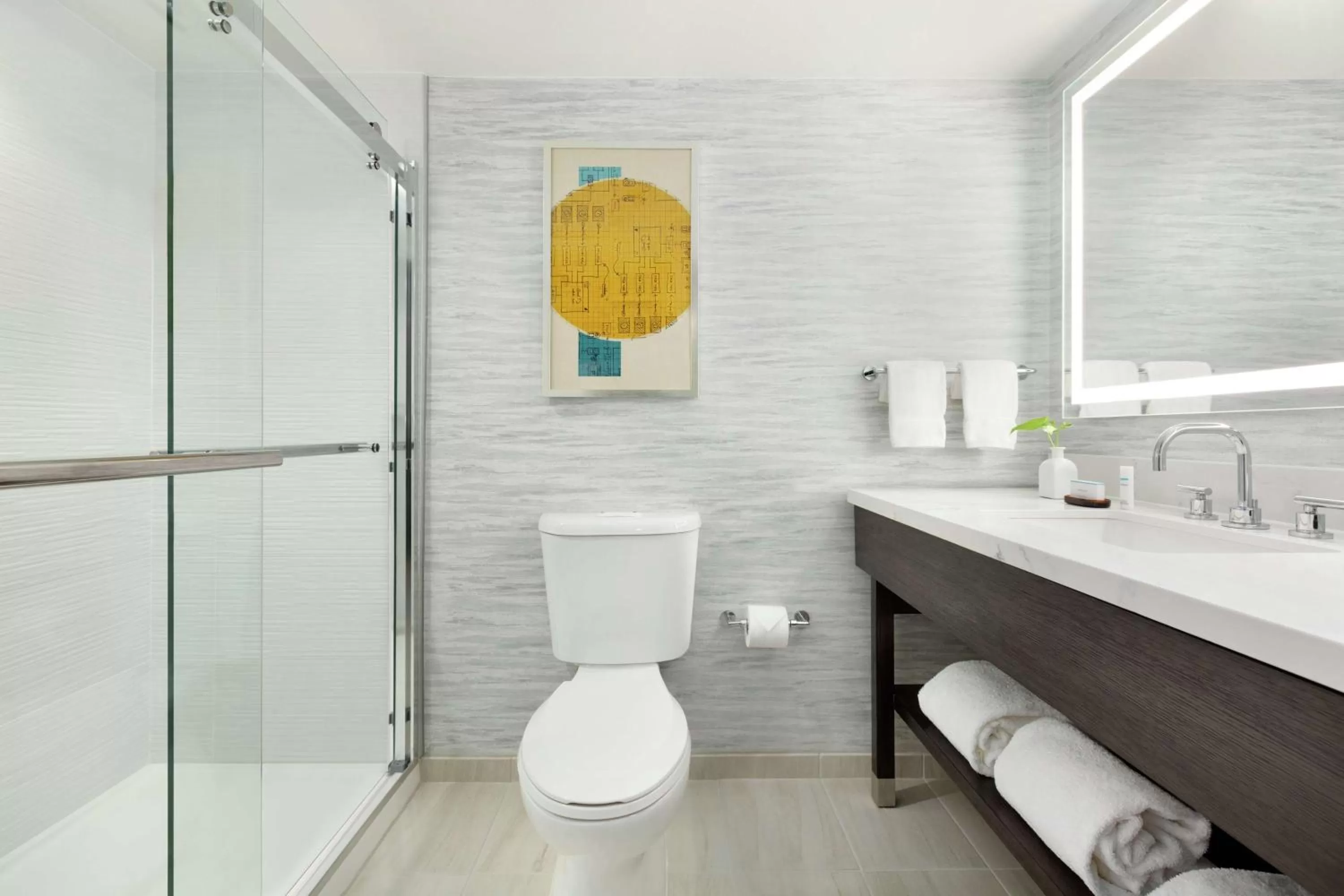 Bathroom in Embassy Suites by Hilton Milpitas Silicon Valley