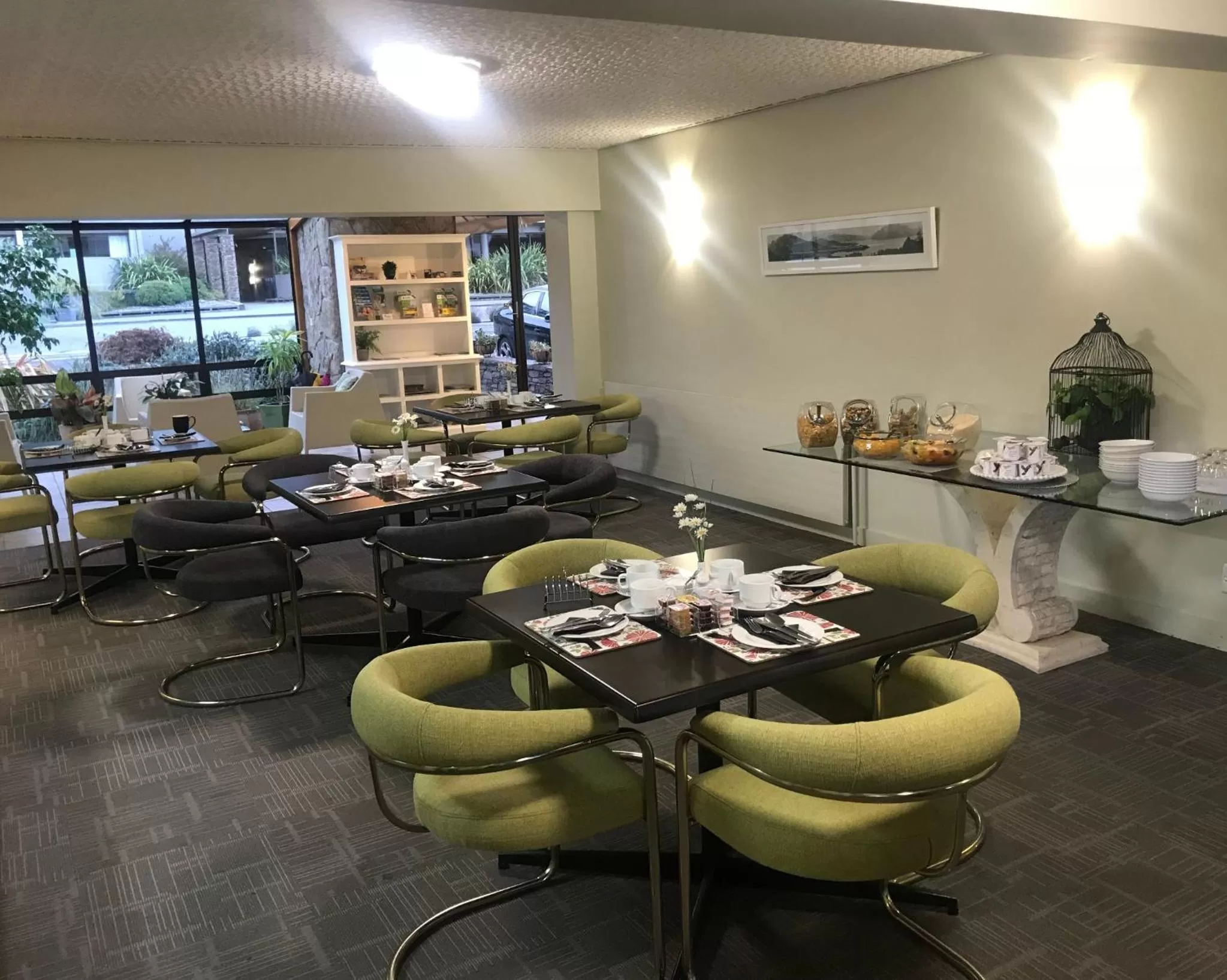 Continental breakfast in Earnslaw Lodge