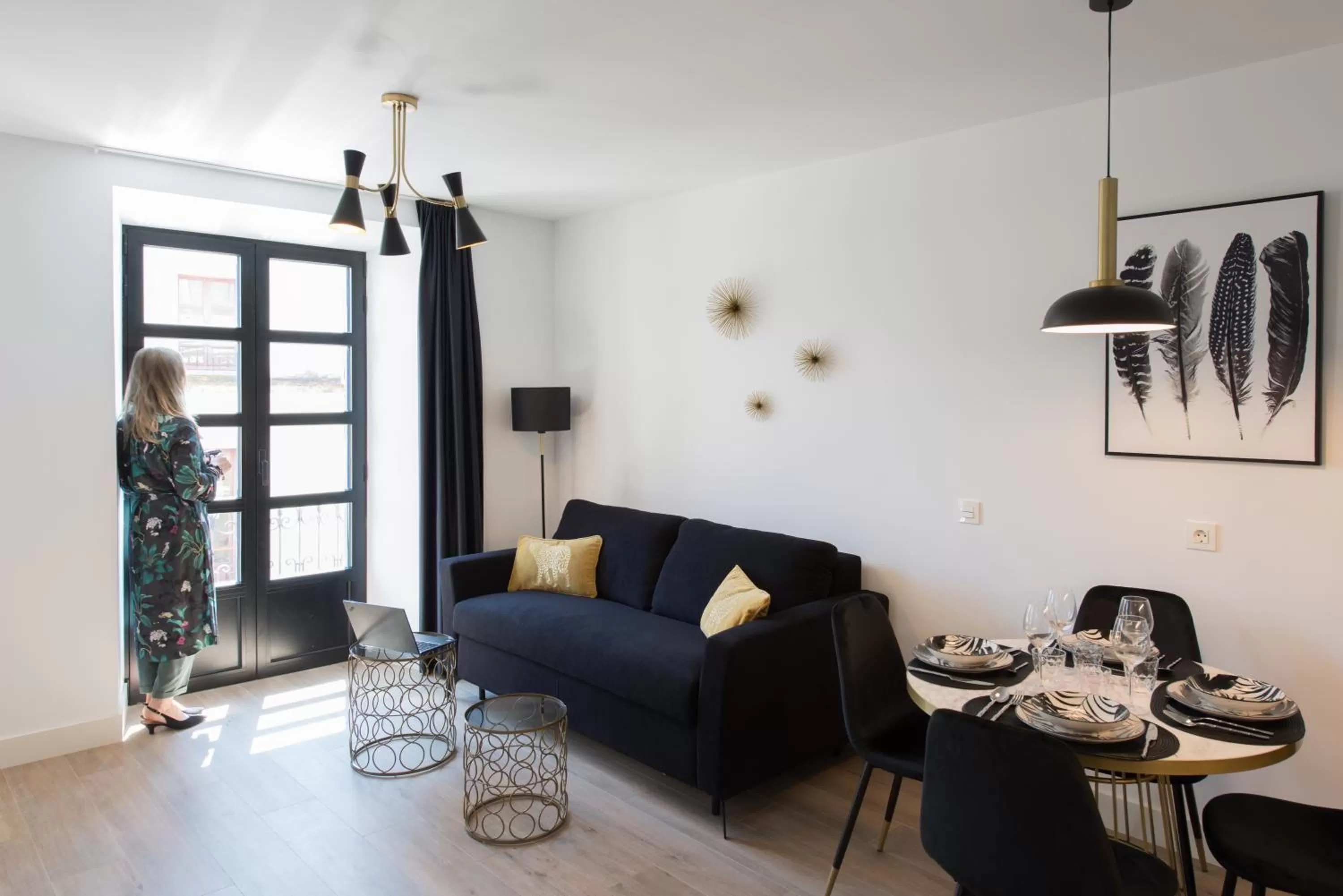 Living room in Santa Catalina Suites Gijón