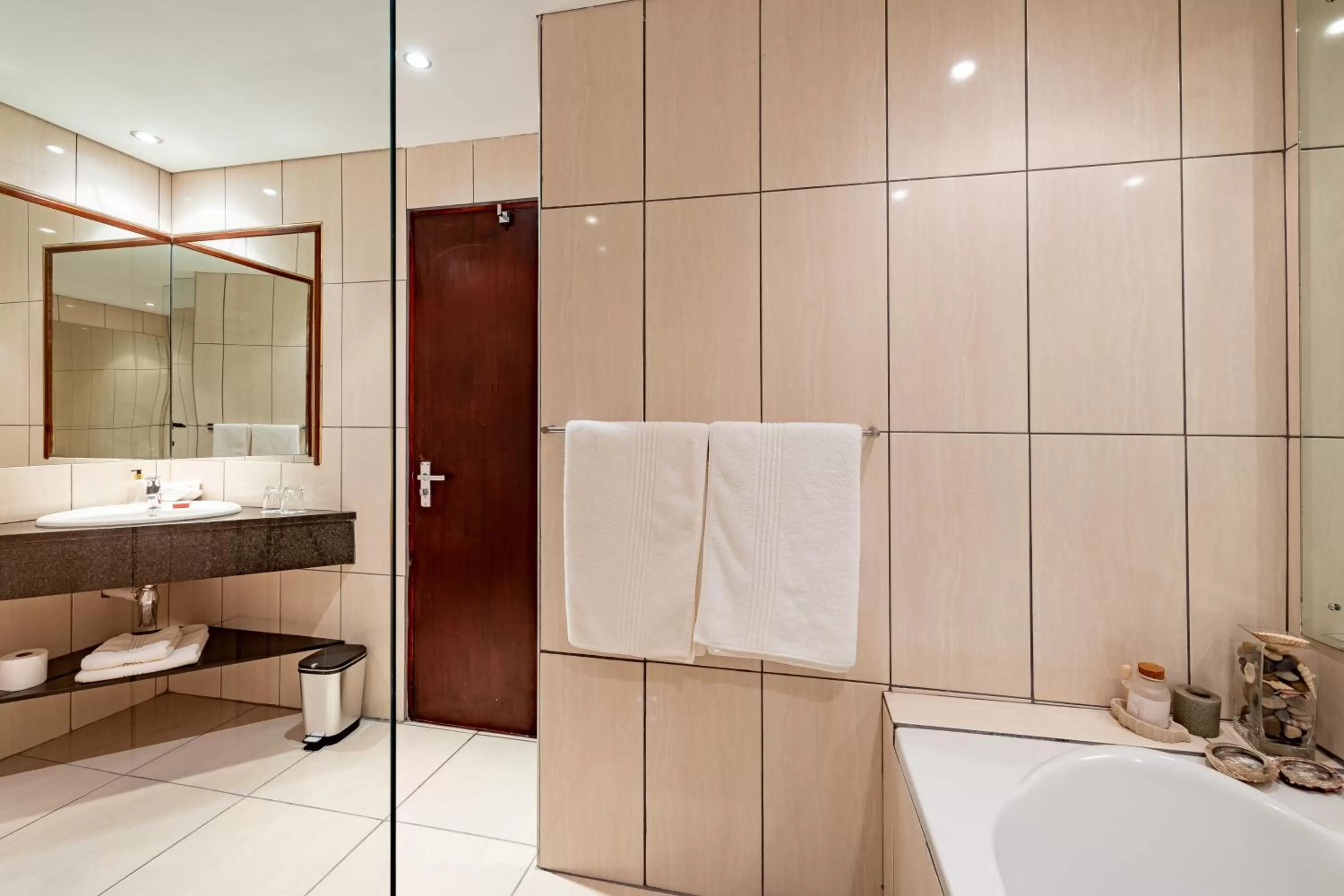 Bathroom in African Sky Hotels - Pine Lake Inn