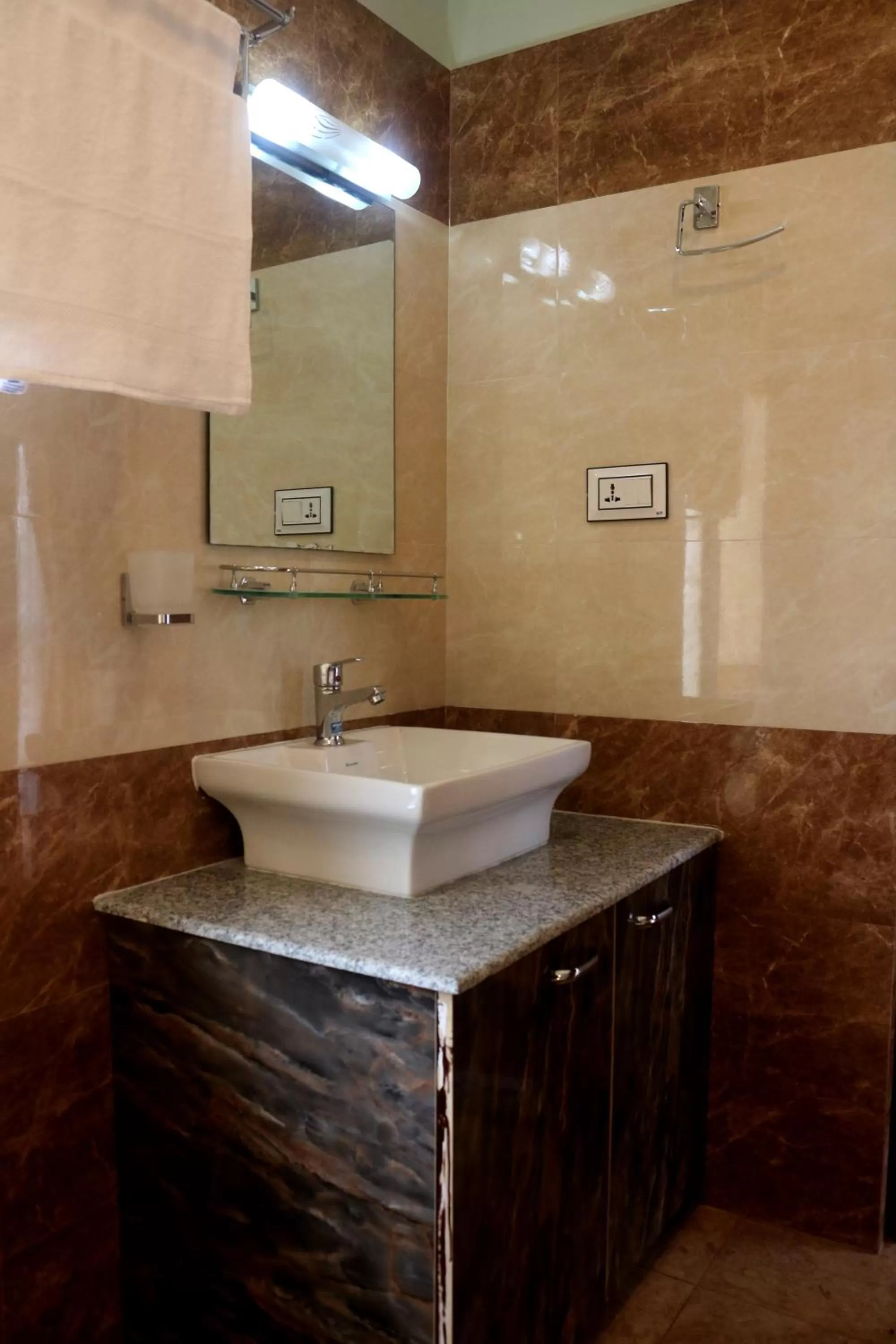 Bathroom in Hotel Family Ties Pvt. Ltd.