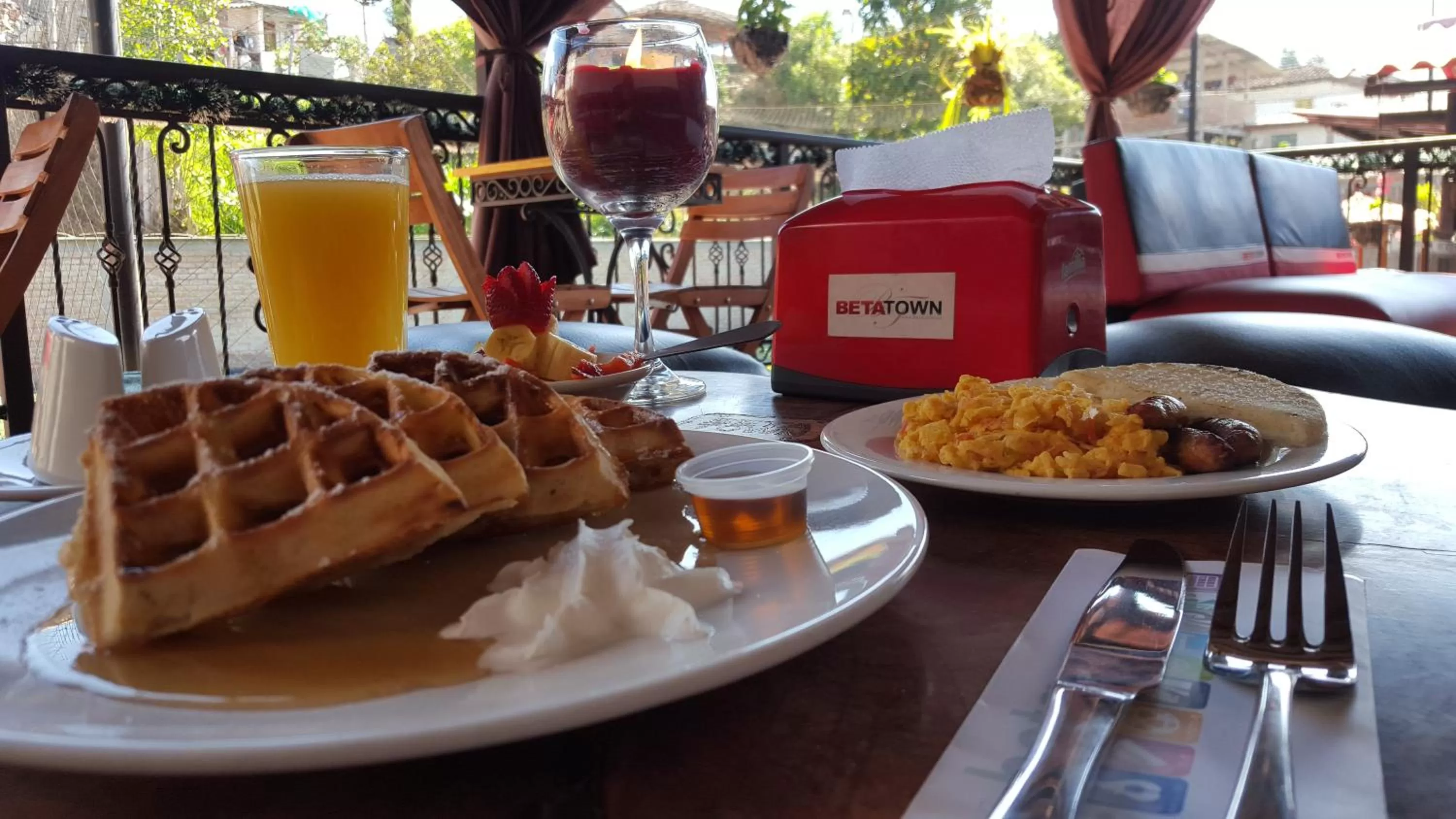 Food close-up in Beta Hotel
