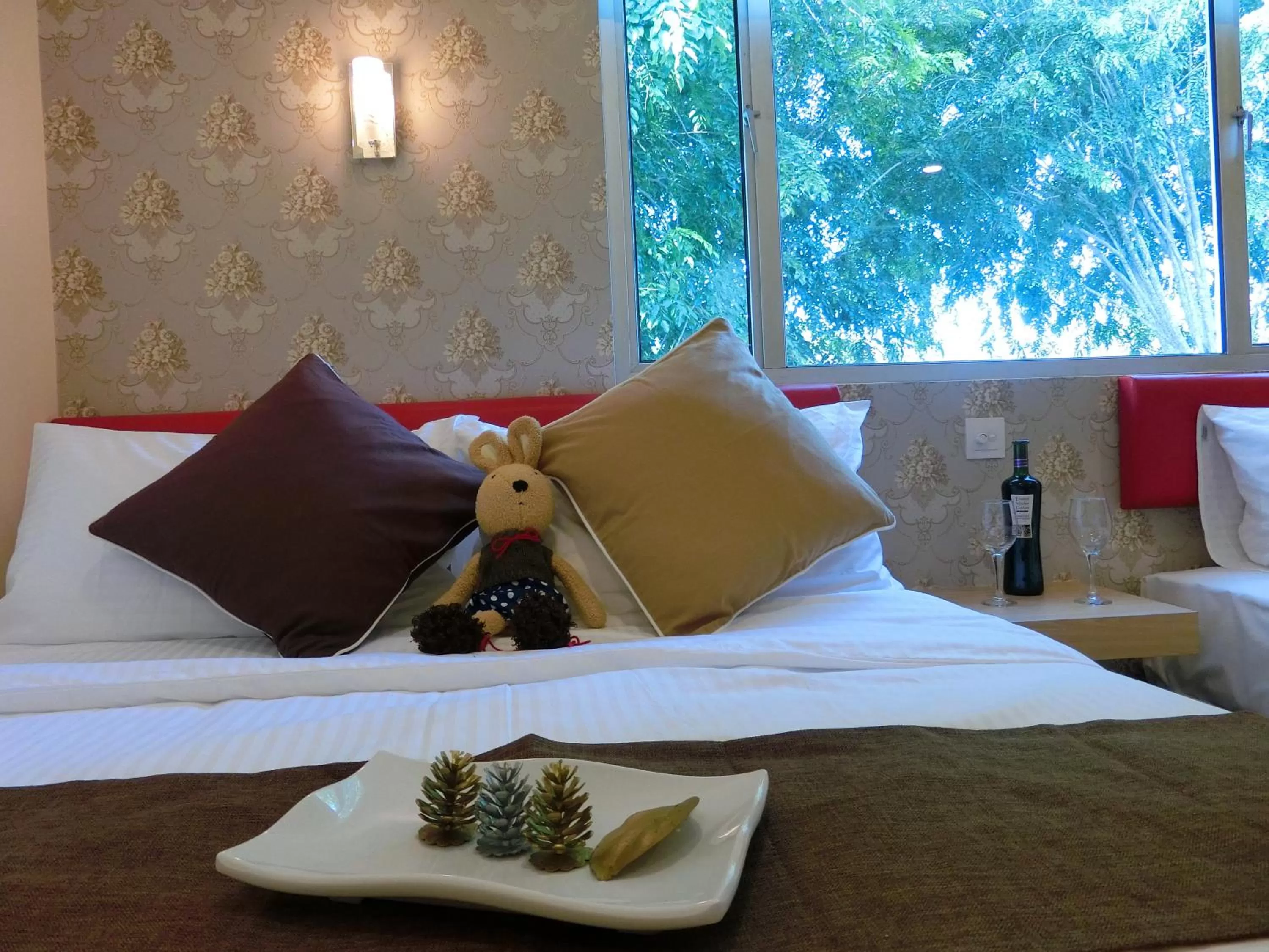 Bed in Carlsun Hotel