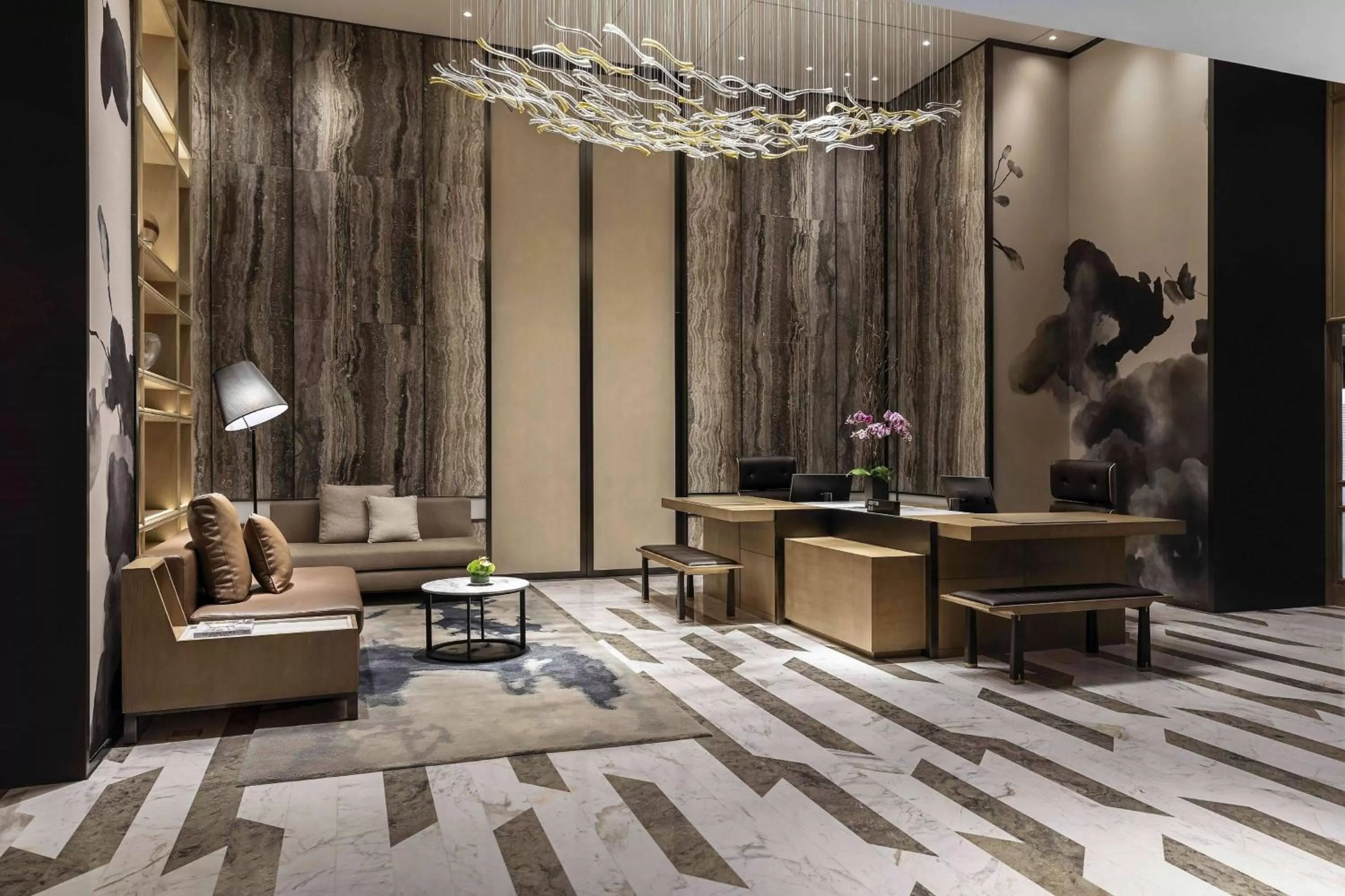 Lobby or reception in Marriott Executive Apartments Chongqing