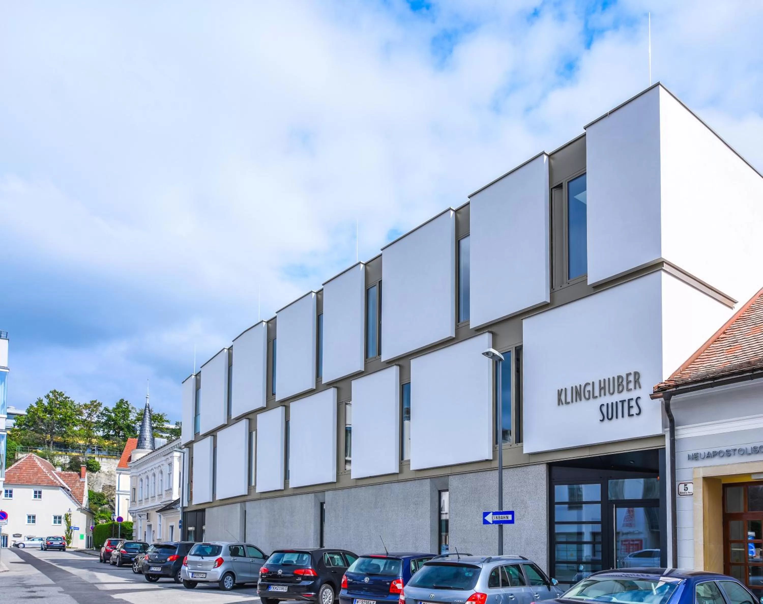 Facade/entrance in Klinglhuber Suites