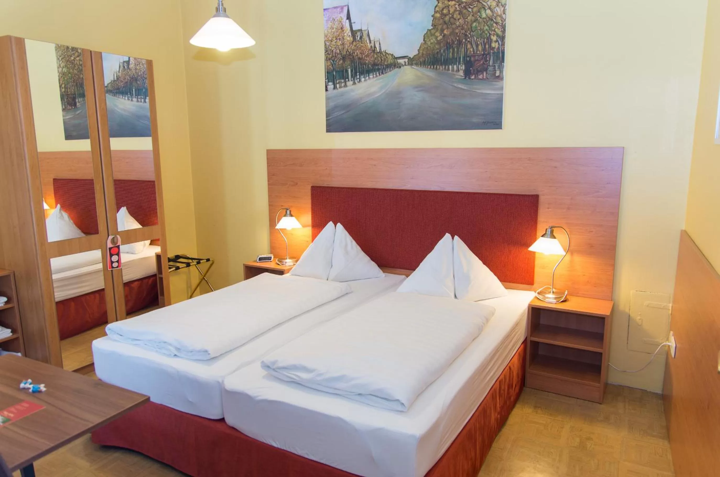 Photo of the whole room, Bed in Pension Lehrerhaus