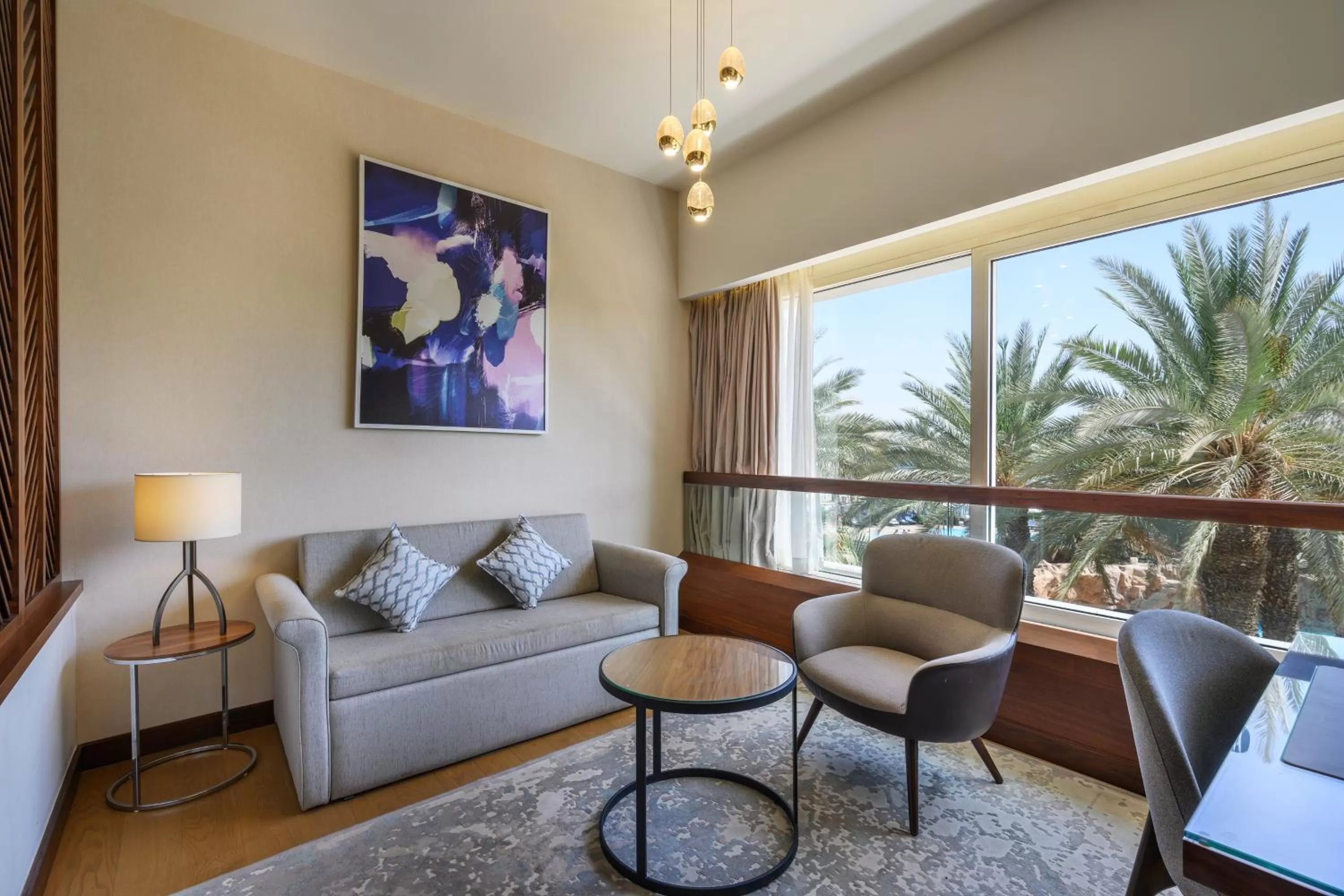 Living room in Royal Beach Eilat by Isrotel Exclusive