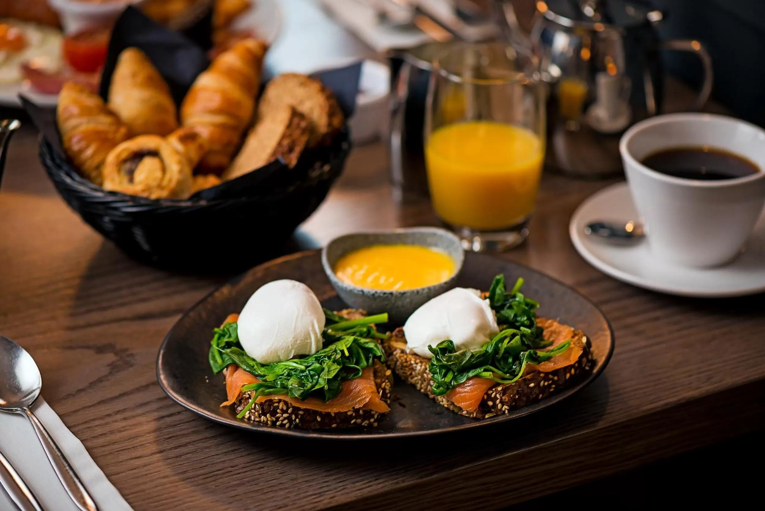Food close-up in George Limerick Hotel