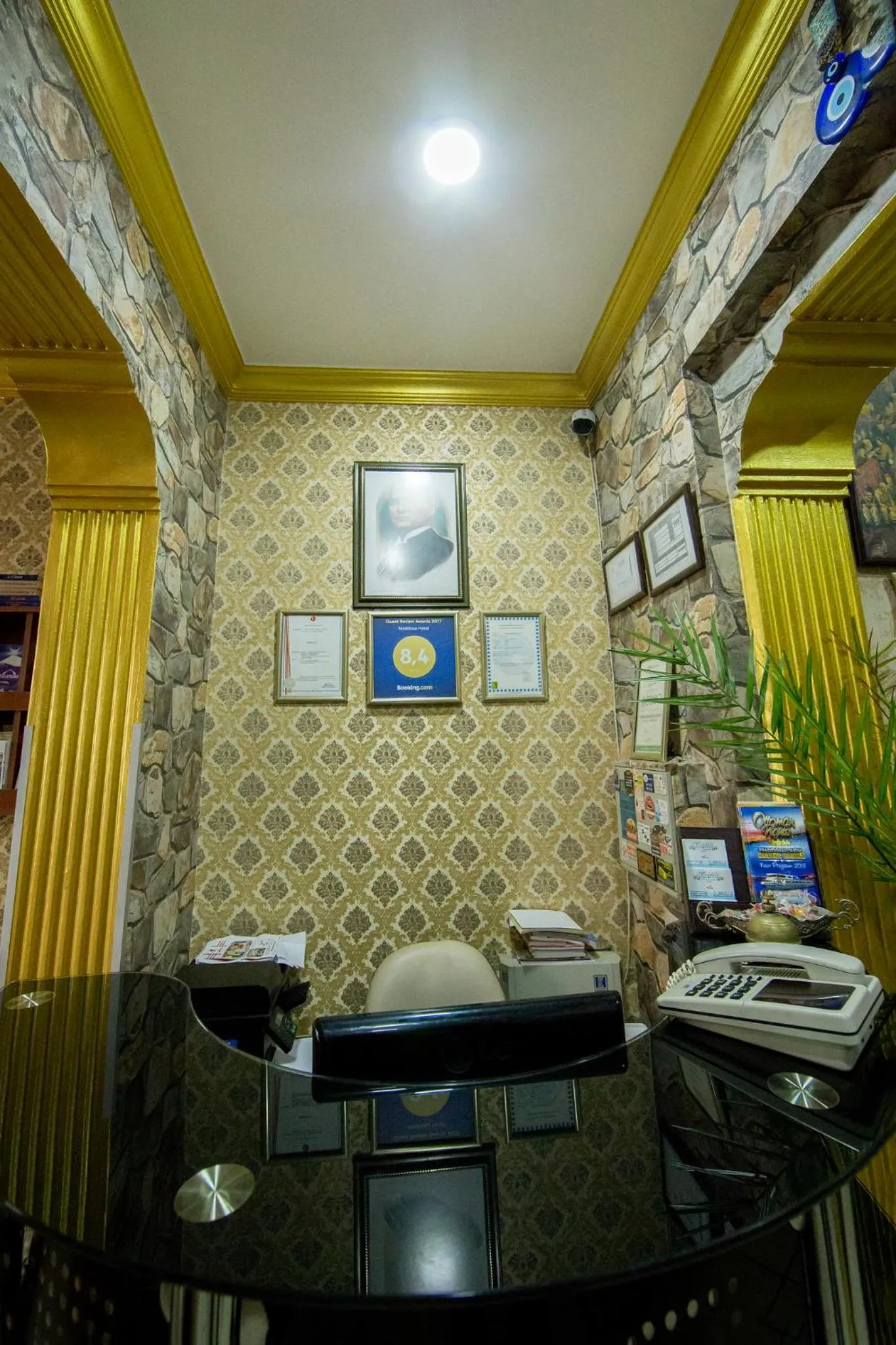 Lobby or reception in Meddusa Hotel