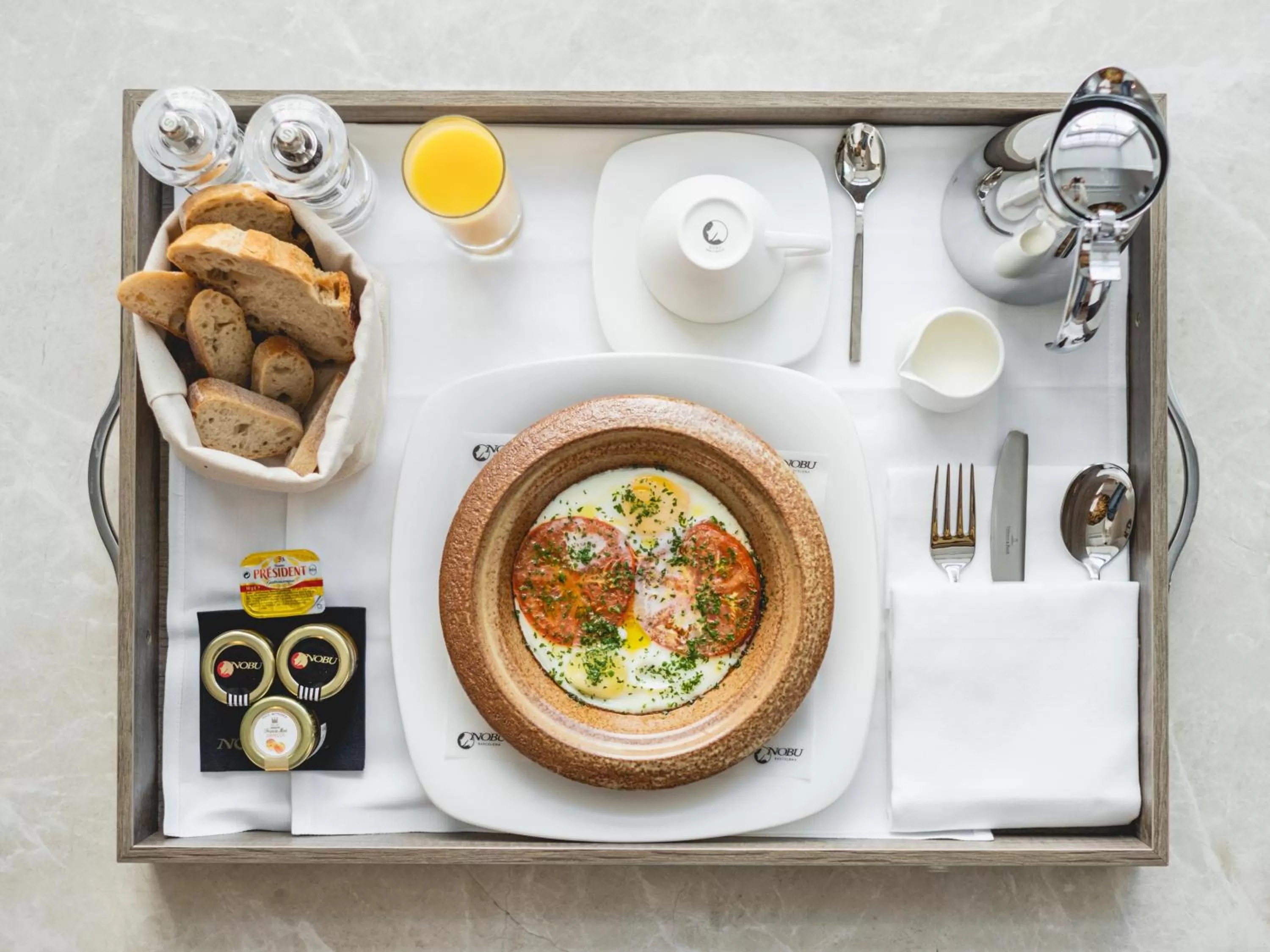 Food in Nobu Hotel Warsaw