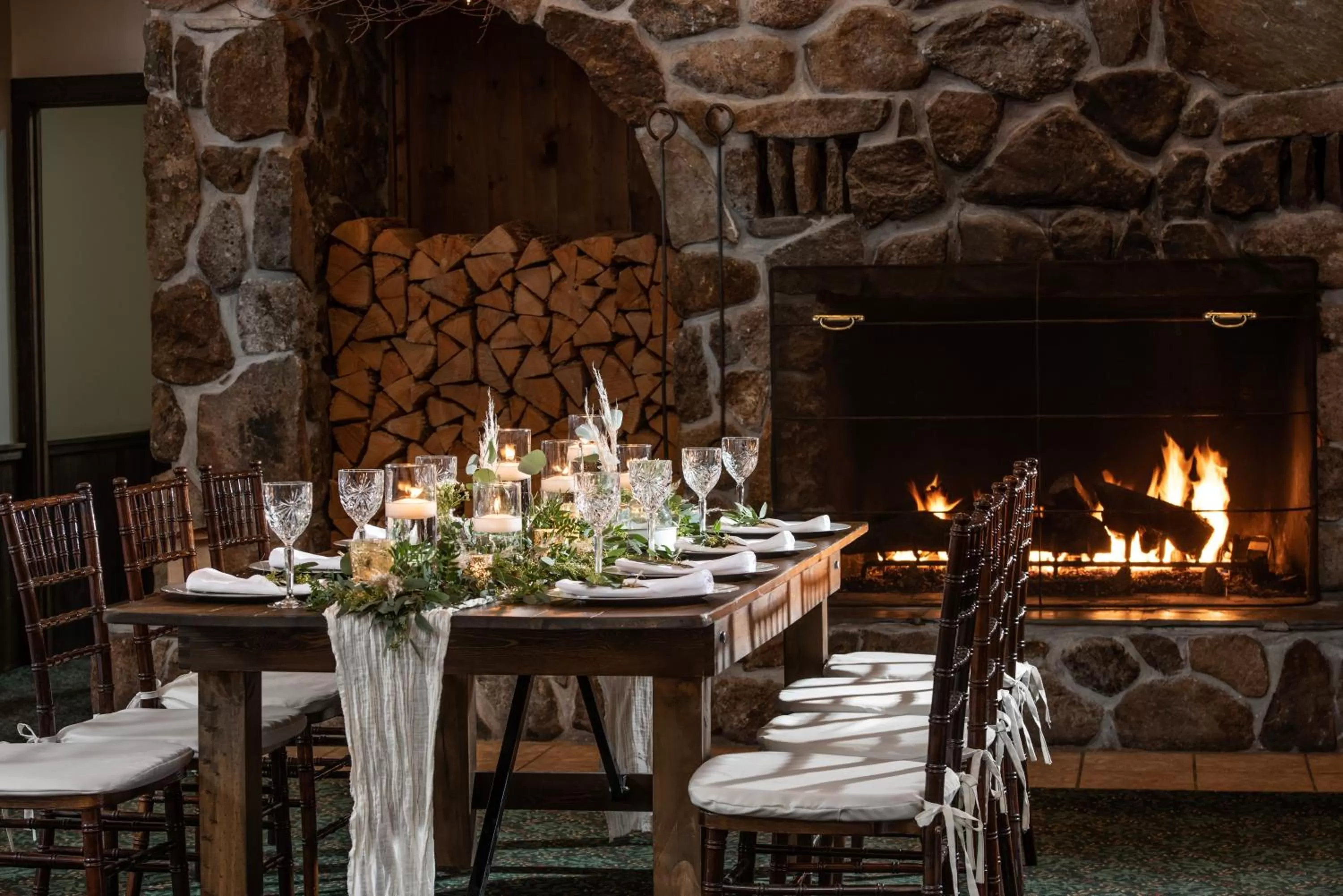 wedding in Christmas Farm Inn and Spa