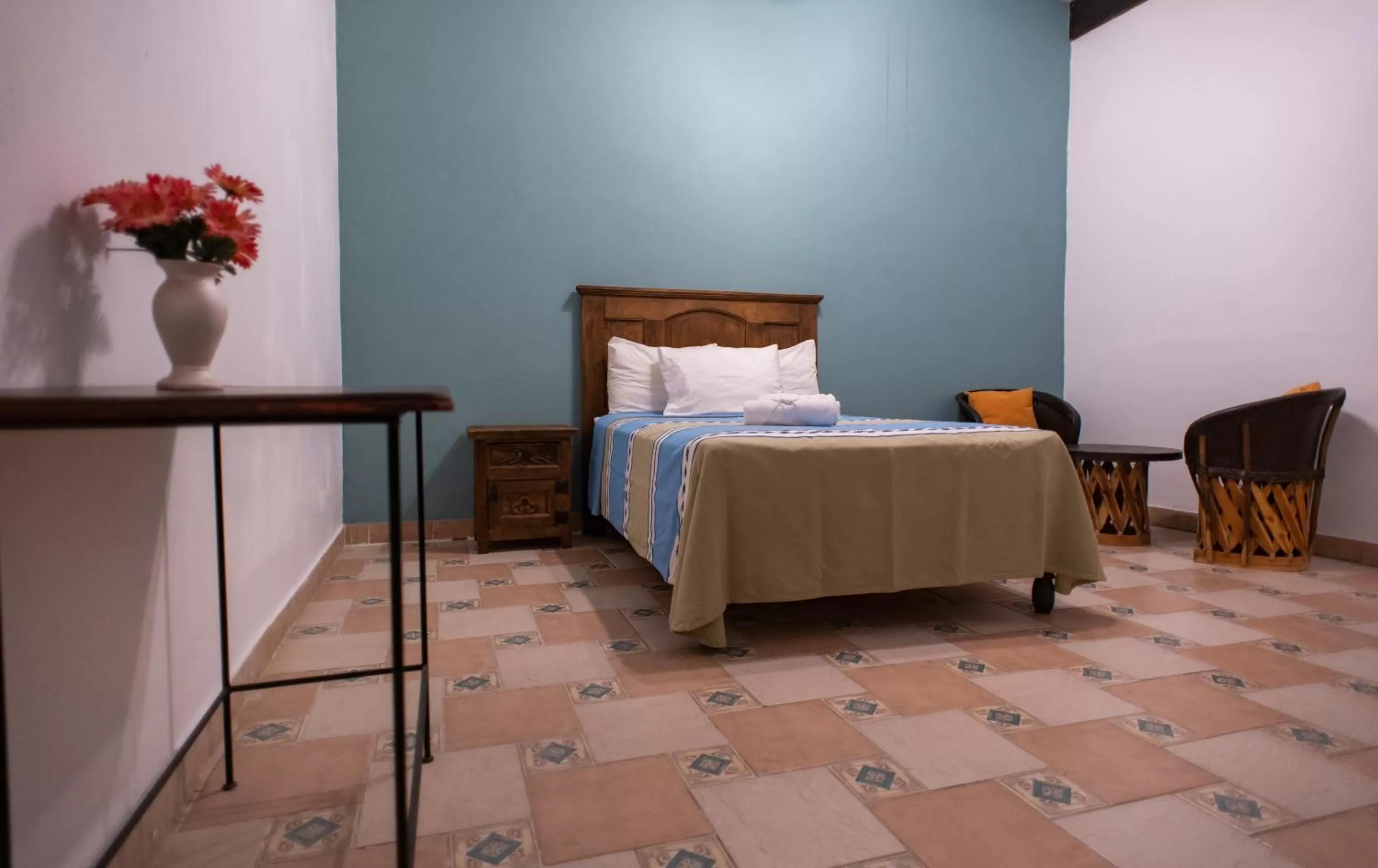 Bed in Posada San Miguelito