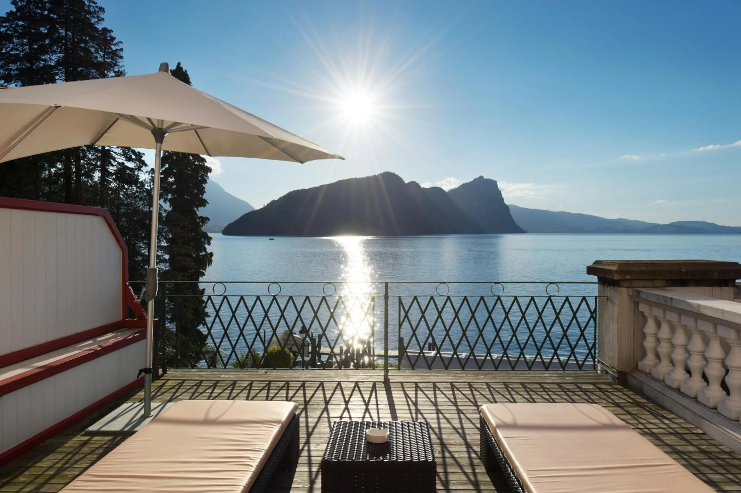 Deluxe Double or Twin Room with Balcony in Hotel Vitznauerhof - Lifestyle Hideaway at Lake Lucerne