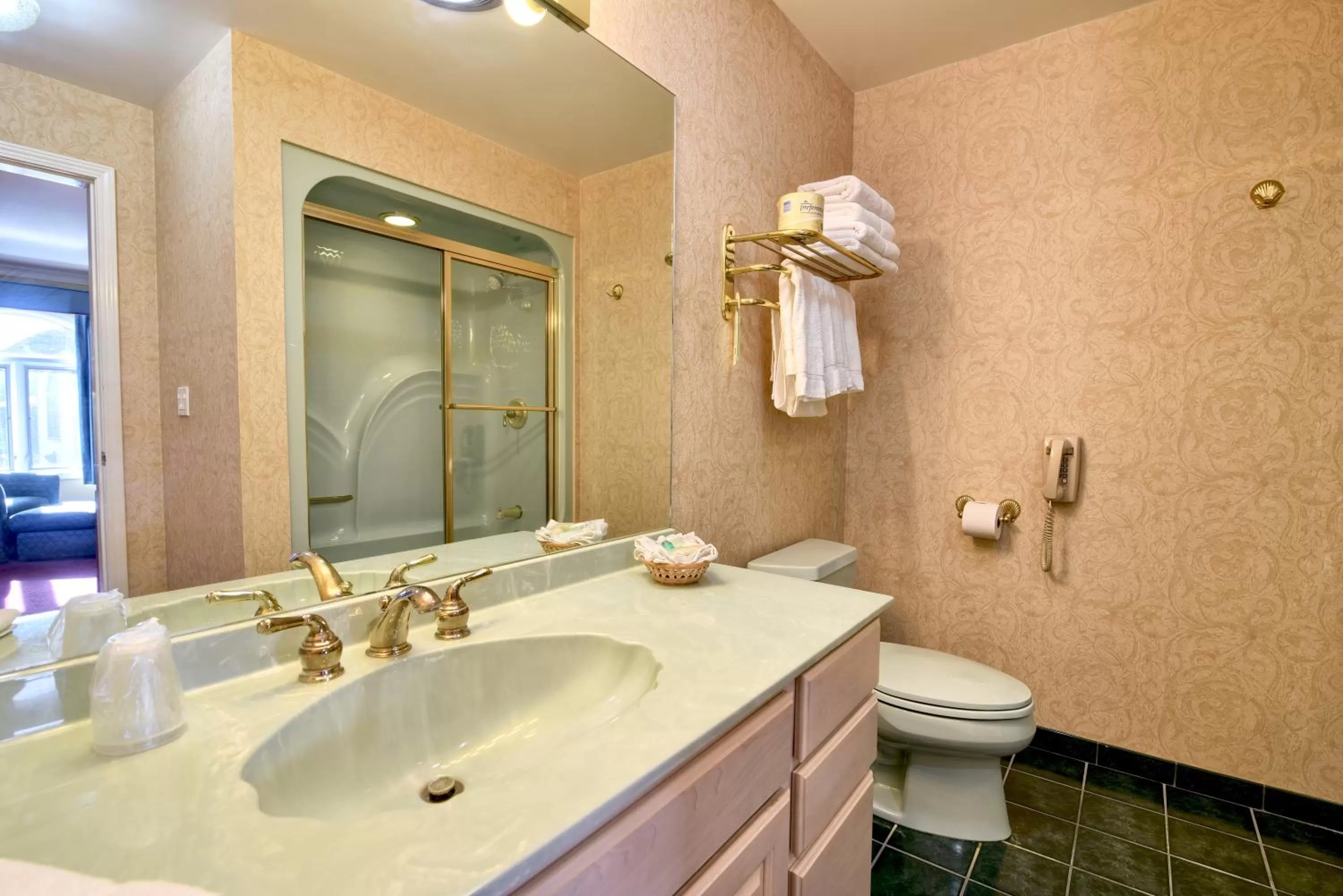 Bathroom in Roosevelt Inn & Suites Saratoga Springs