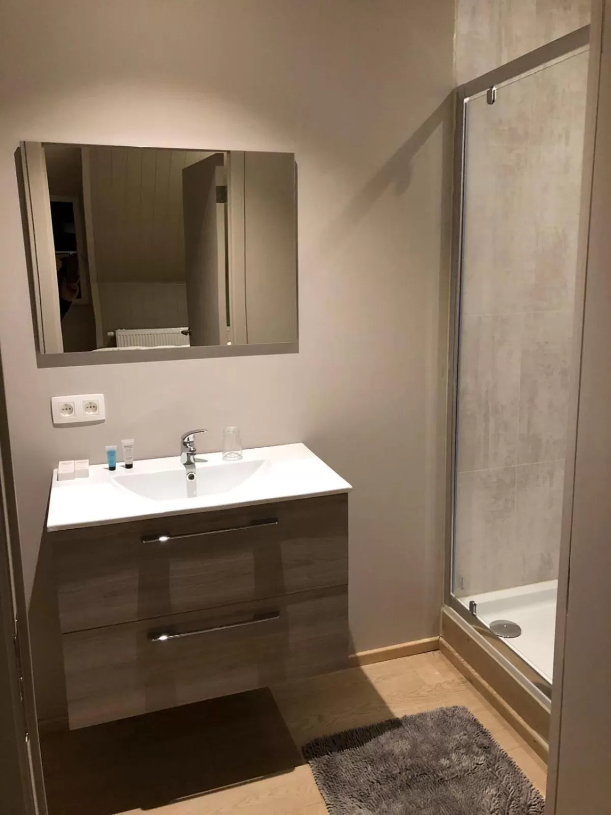 Shower in B&B De Dulle Koe