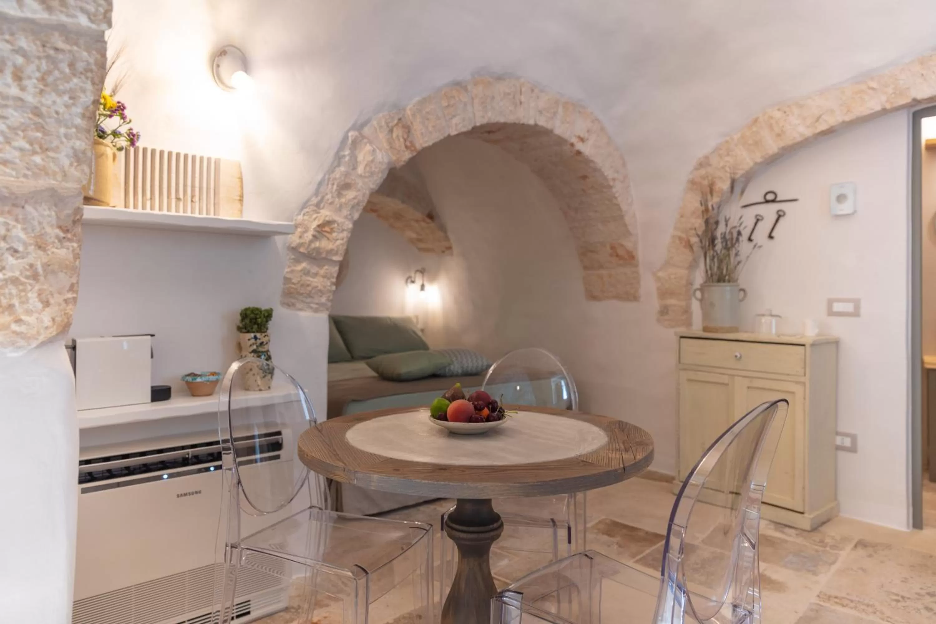 Living room, Dining Area in Trulli Magheia