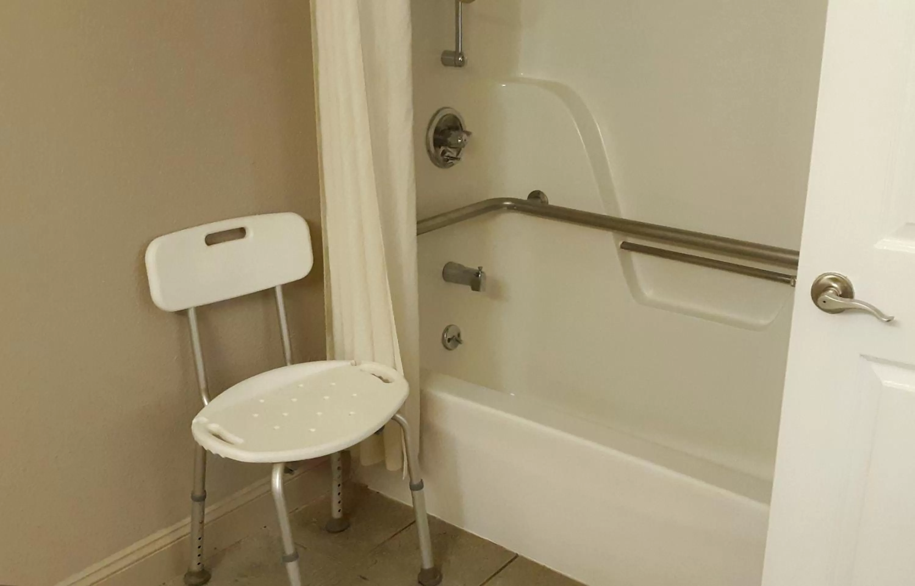 Bathroom in Super 8 by Wyndham Fort Chiswell Wytheville Area