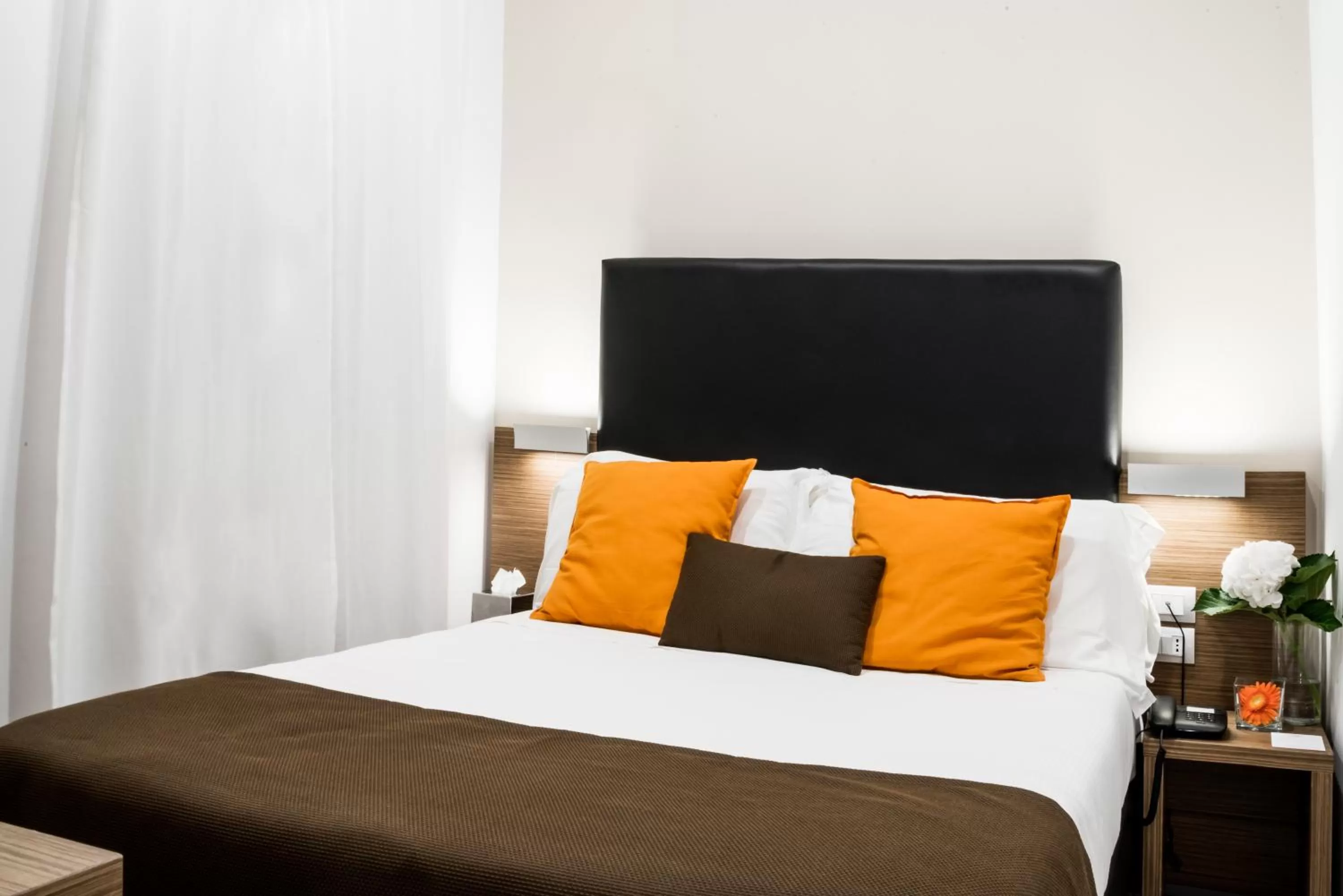 Bed in Hotel Concordia