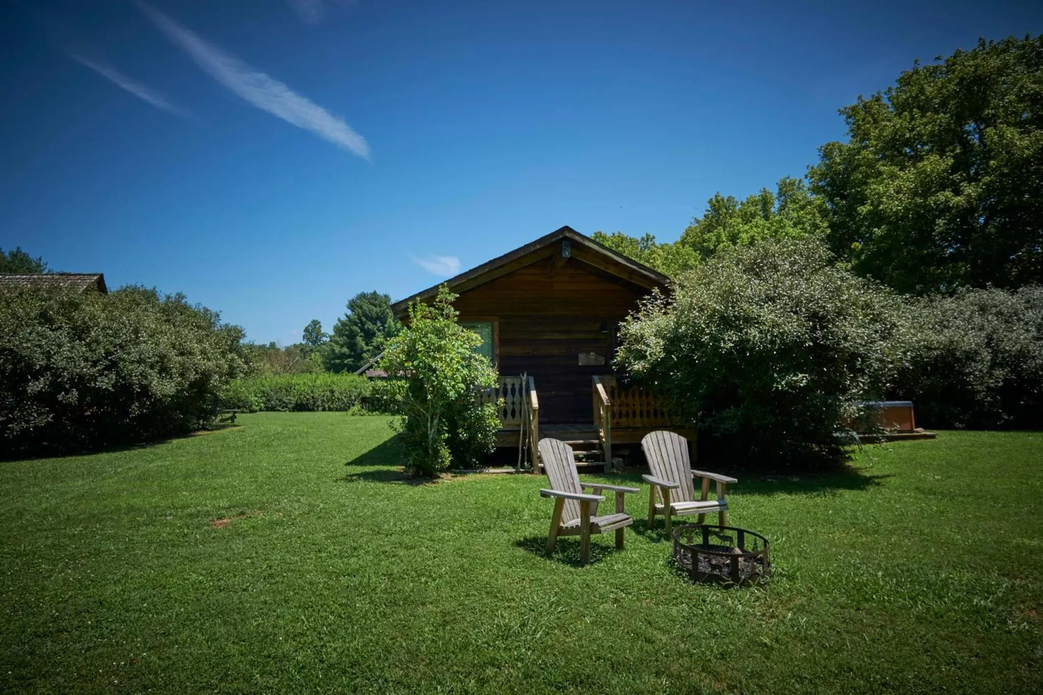 Garden in Creekwalk Inn Bed and Breakfast with Cabins