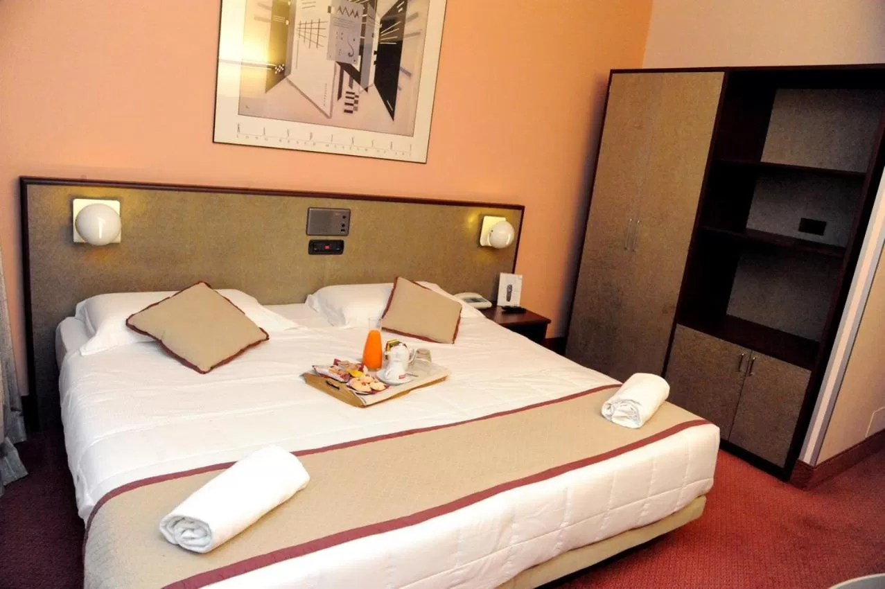 Bed in Gotha Hotel Turin Airport