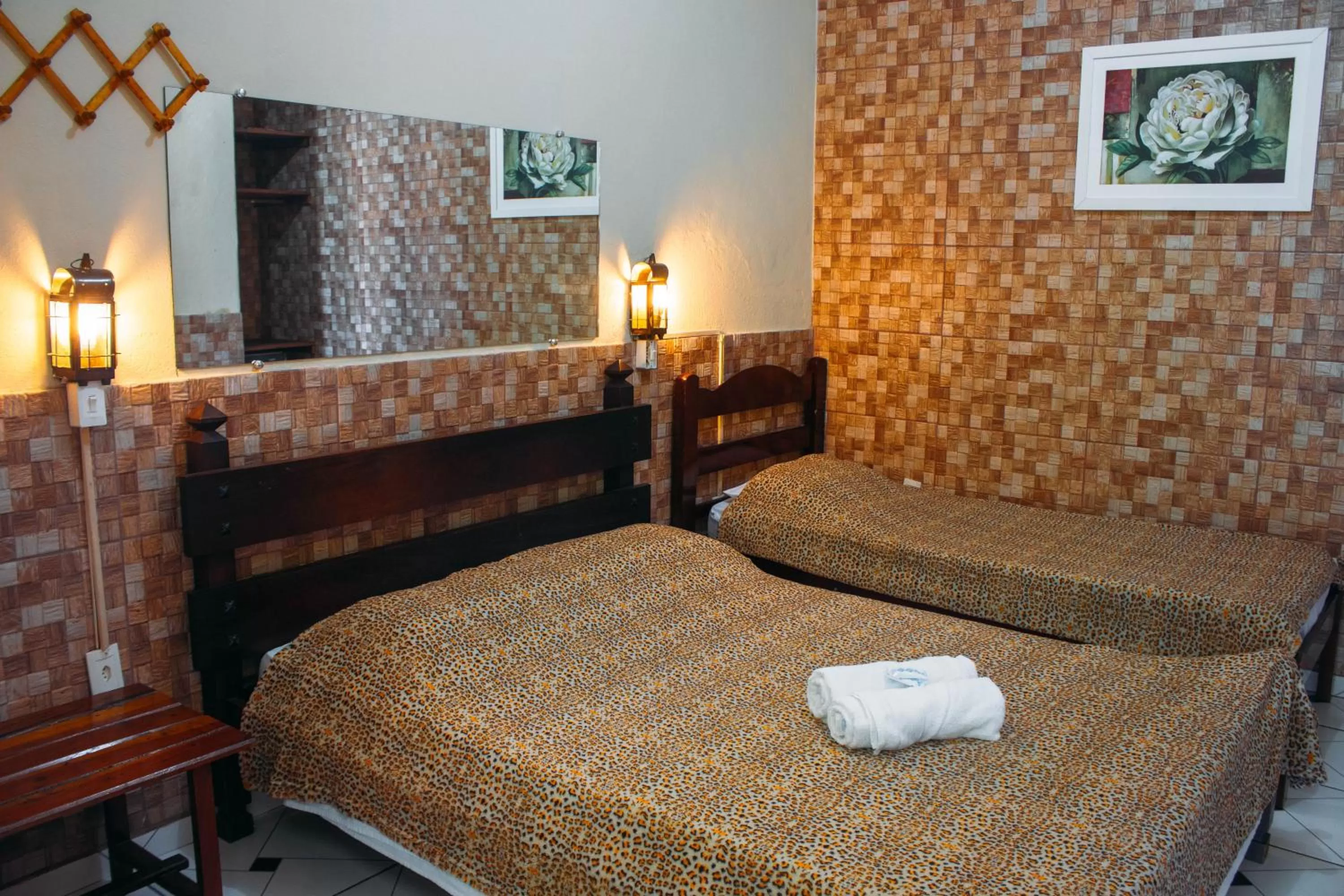 Bed in Pousada Campo Alegre