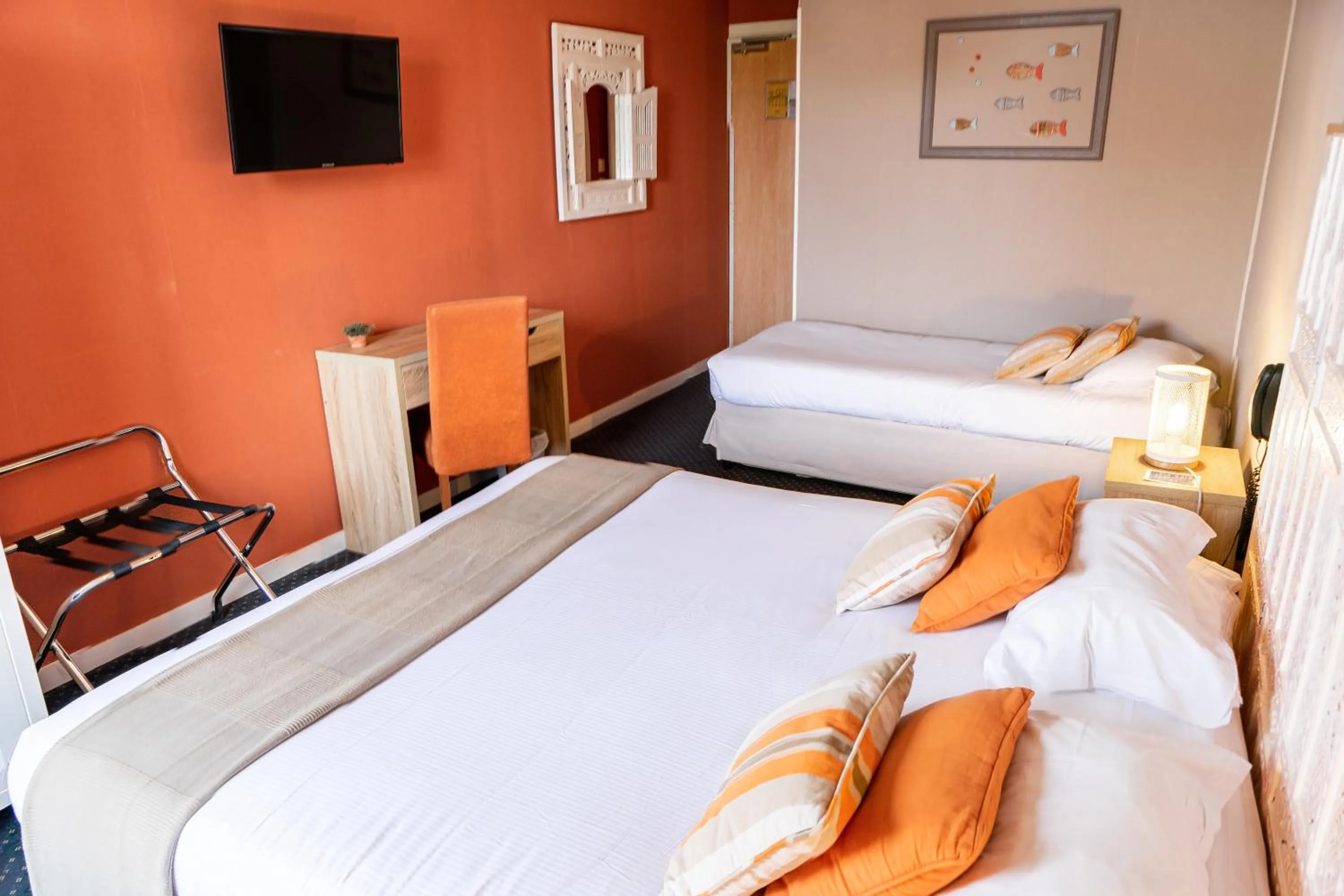 Bed in Cit'Hotel Normandy Hotel Pornichet La Baule