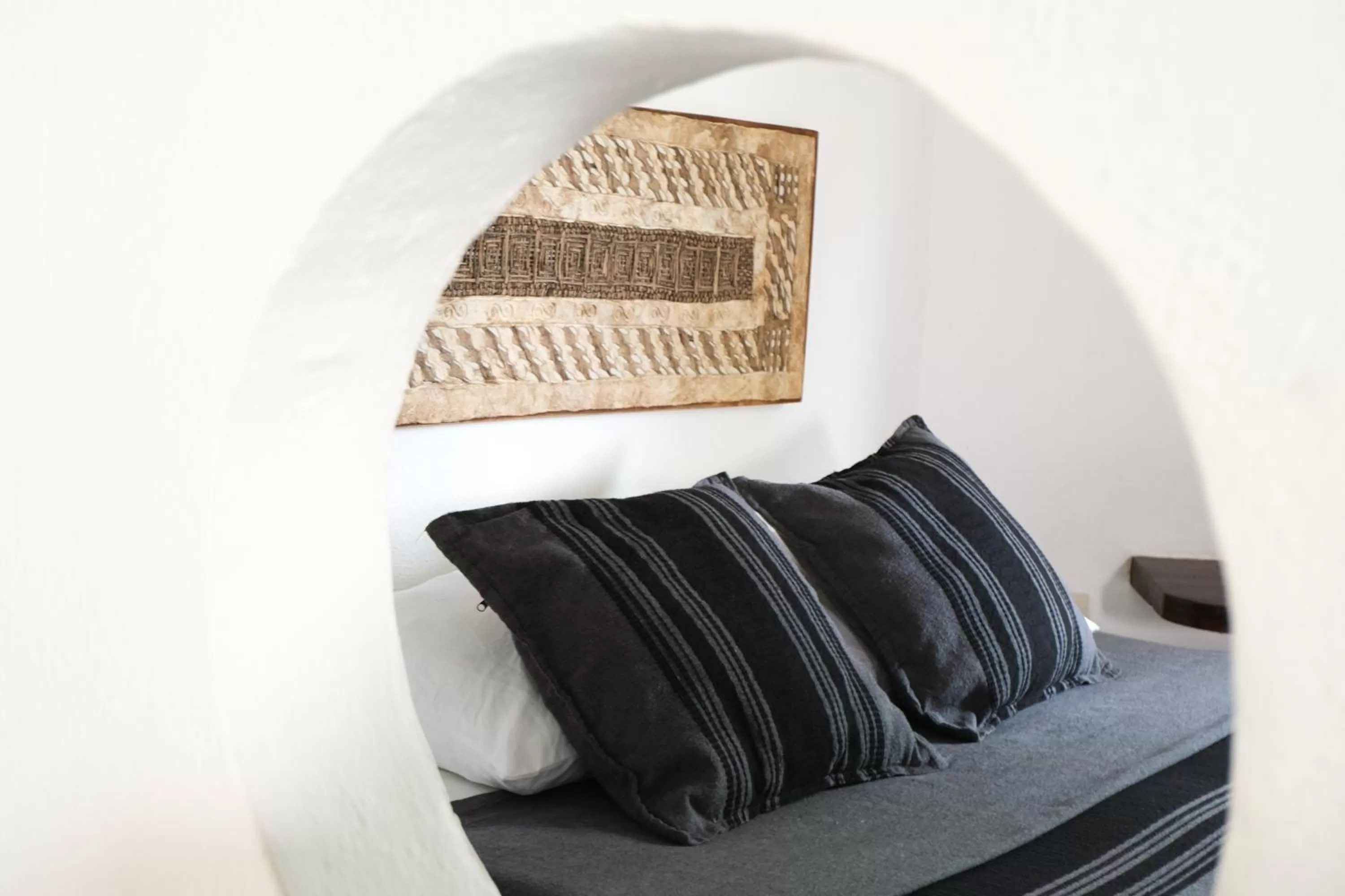 Bed in Hotel Uolis Nah