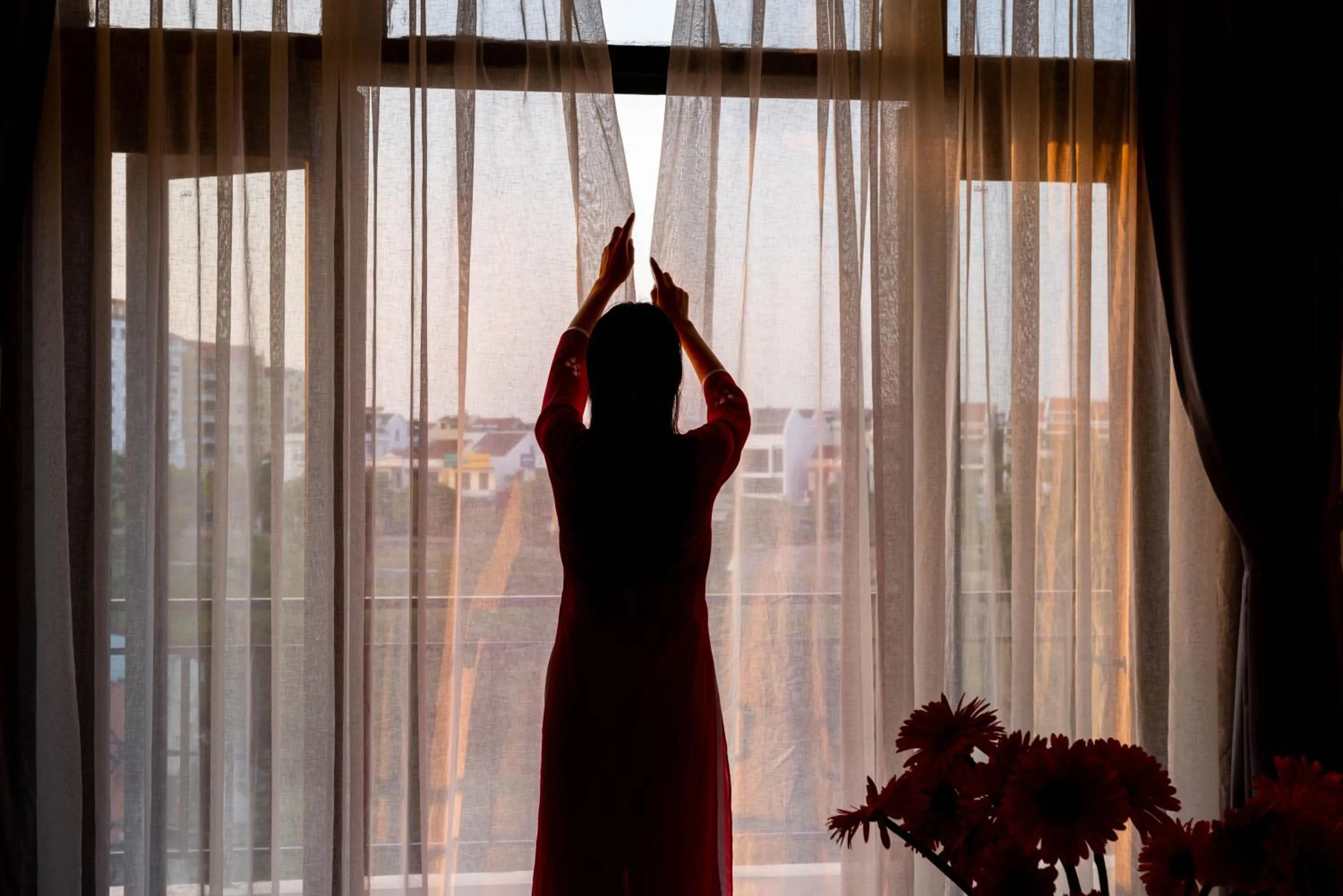 View (from property/room) in Flamingo Villa Homestay - Big Rooms with Balcony - Close to Hoi An Old Town 200m & Temple Bridge - Large Outside Pool for Sun Bathing