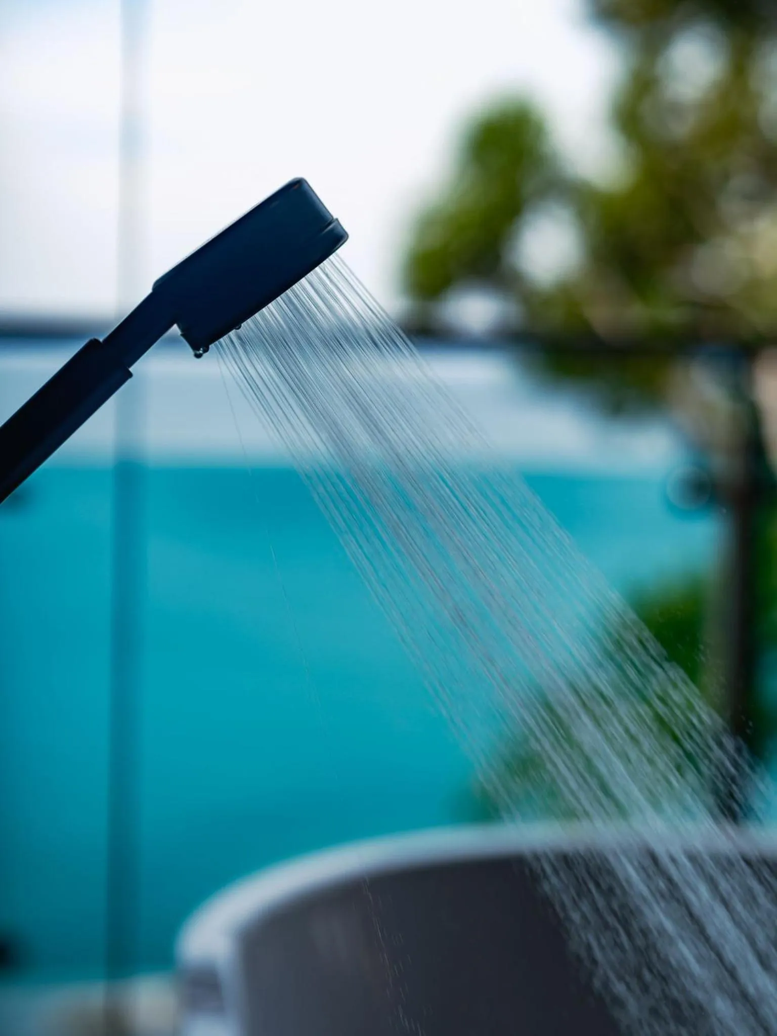 Shower in Cliff Lanta Suite-Koh Lanta Krabi