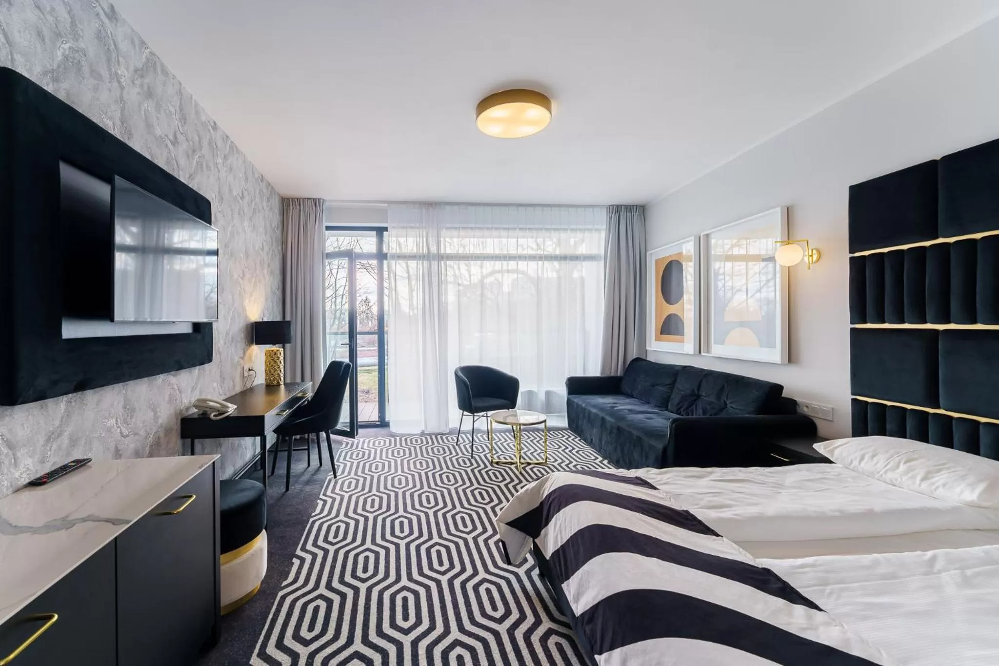 Bedroom, Bed in Hotel Solny