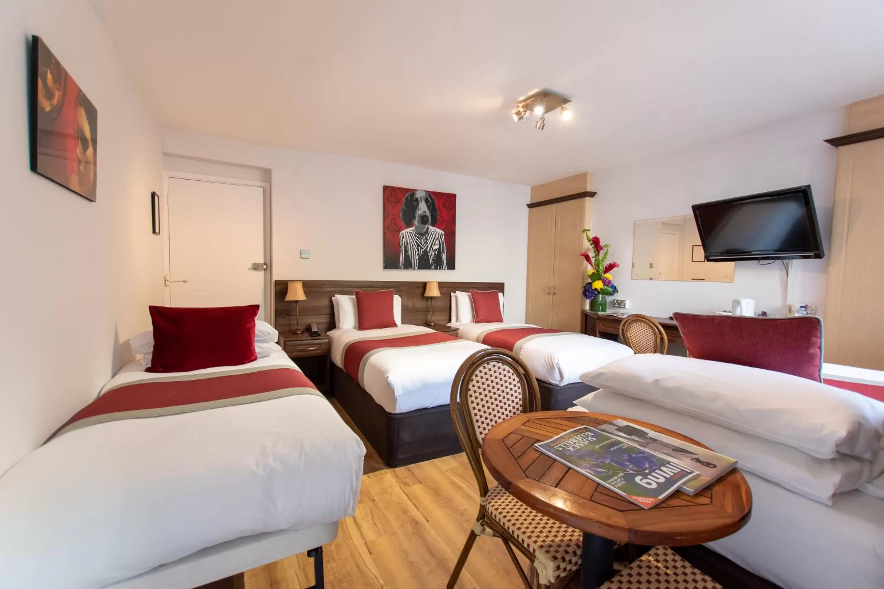 Patio, Bed in New Steine Hotel - B&B