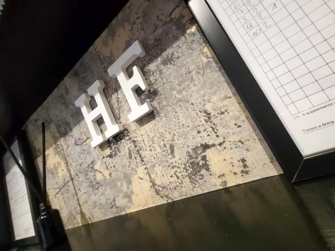 Logo/Certificate/Sign in Hotel Fedora