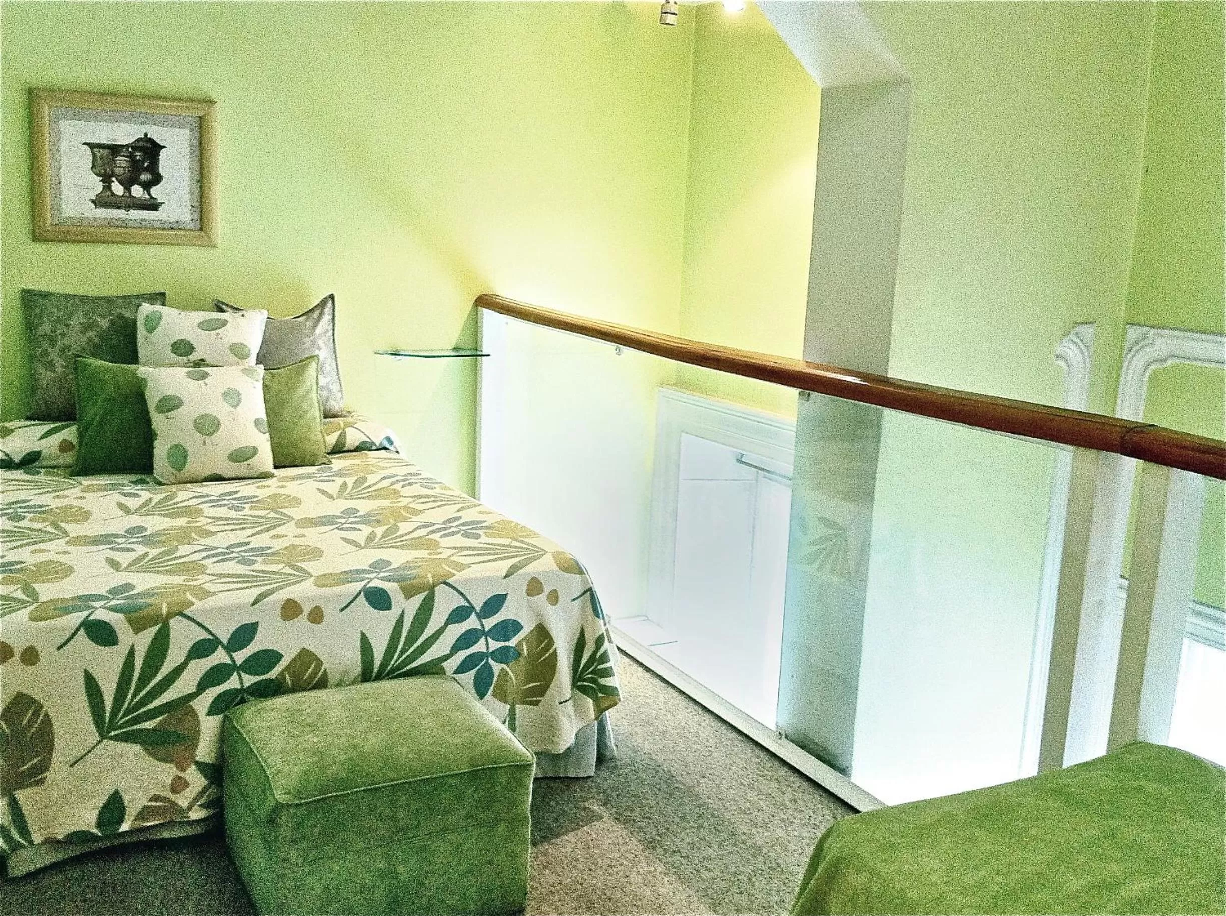 Decorative detail, Bed in Loft Argentino Apart Buenos Aires