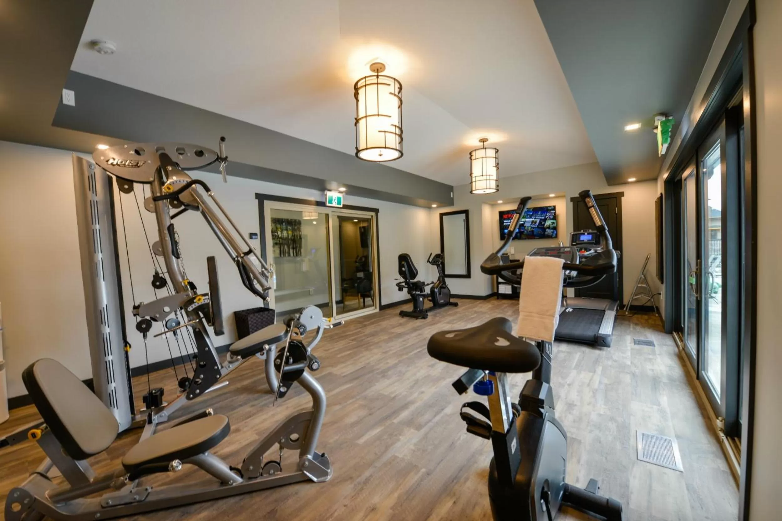 Fitness centre/facilities in Bighorn Meadows Resort