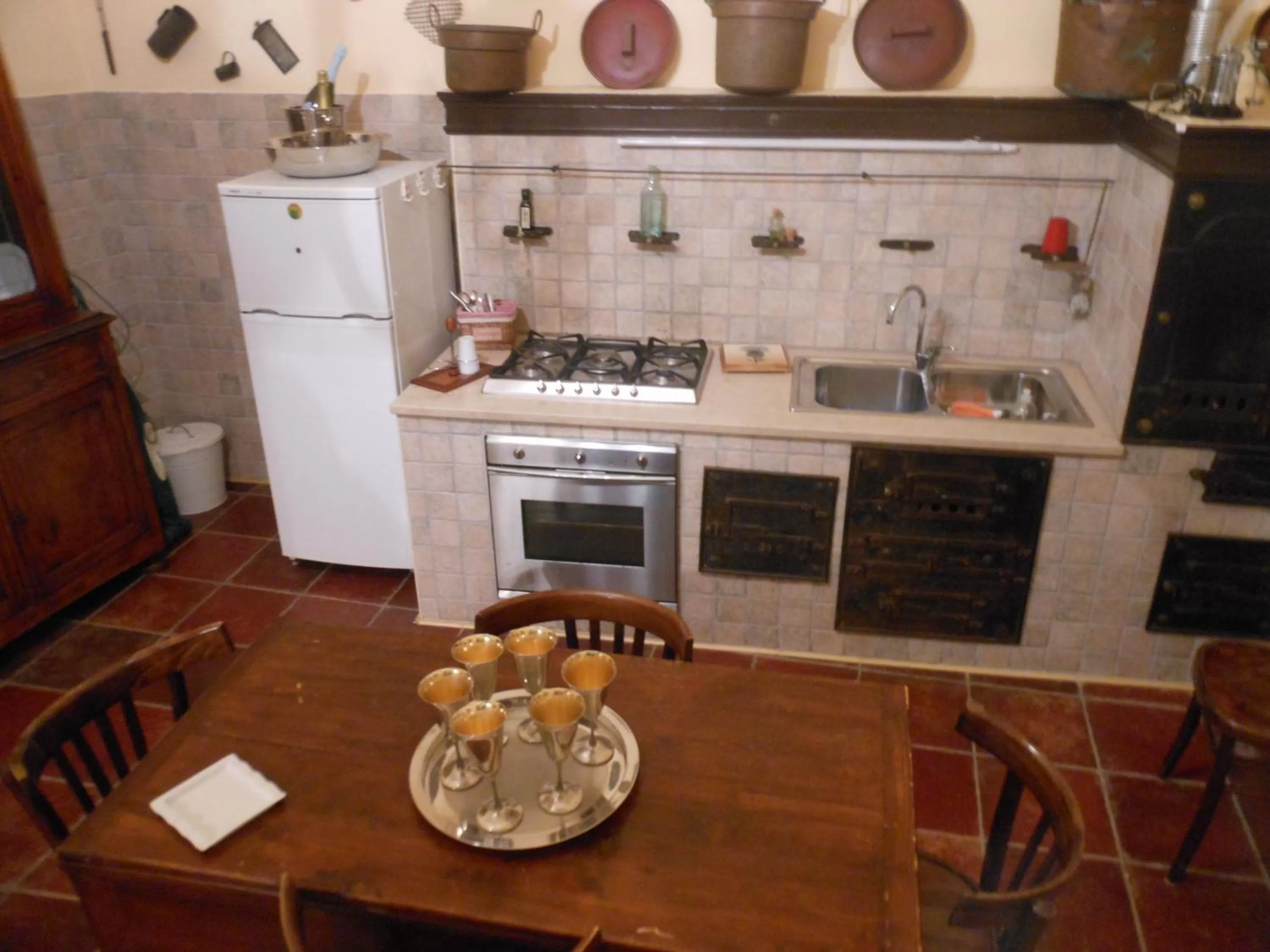 Kitchen or kitchenette in Palazzo Antica Via Appia
