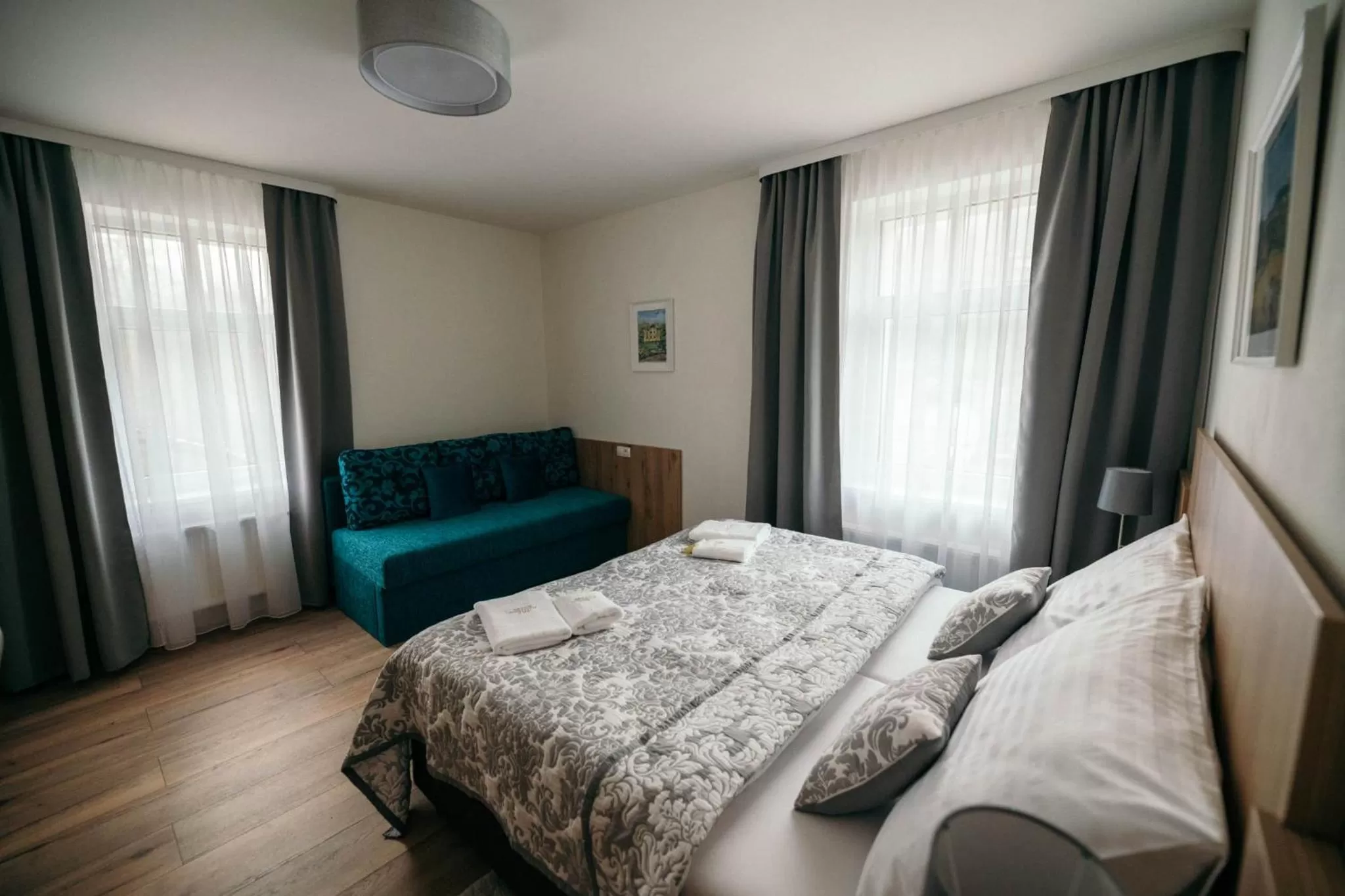 Photo of the whole room, Bed in Vila Jáchymov