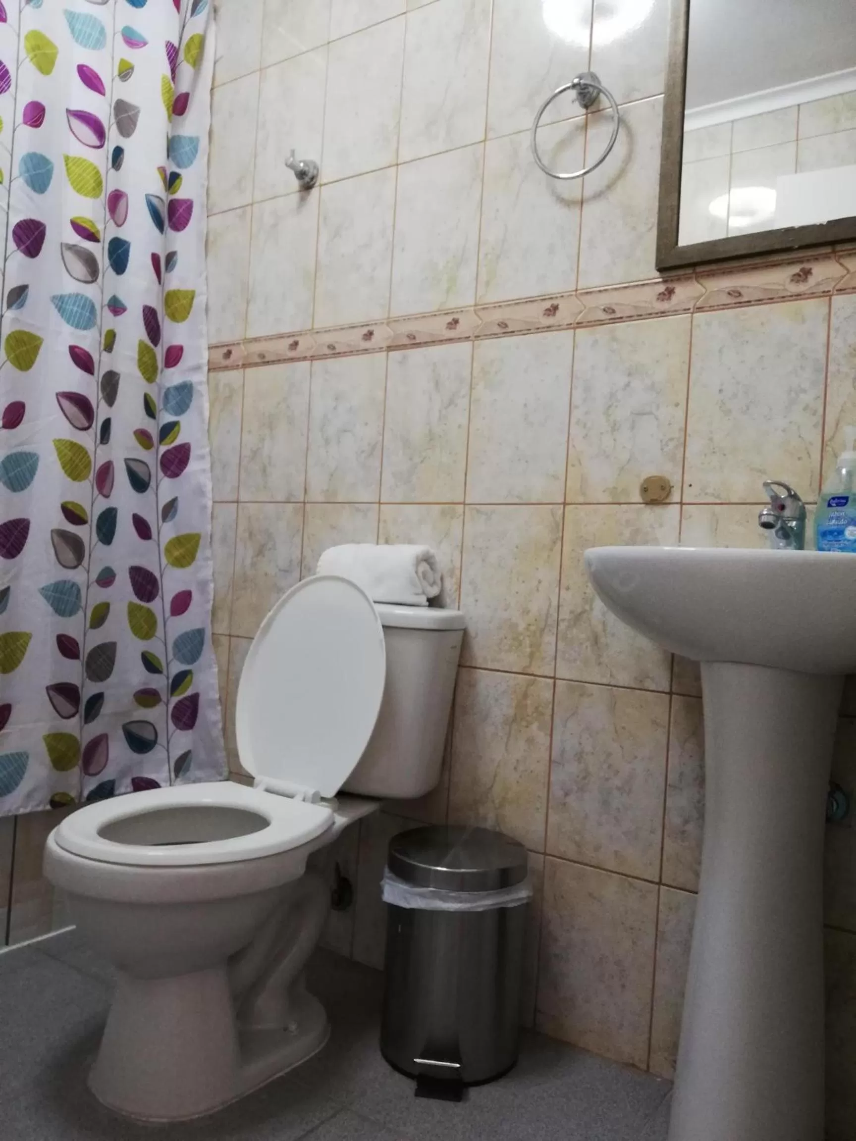 Toilet in Hostal La Base