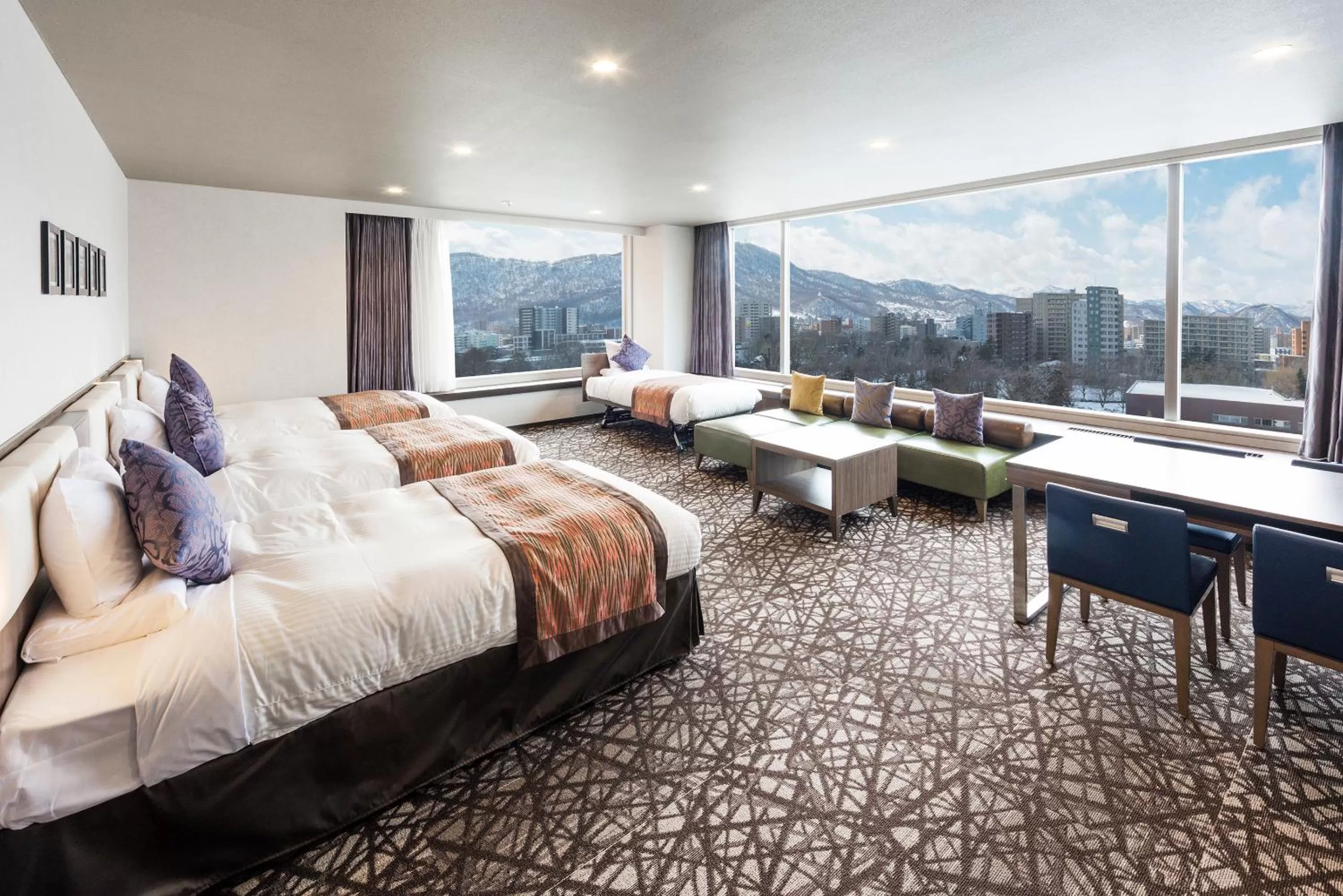 Photo of the whole room, Bed in HOTEL MYSTAYS Sapporo Nakajima Park