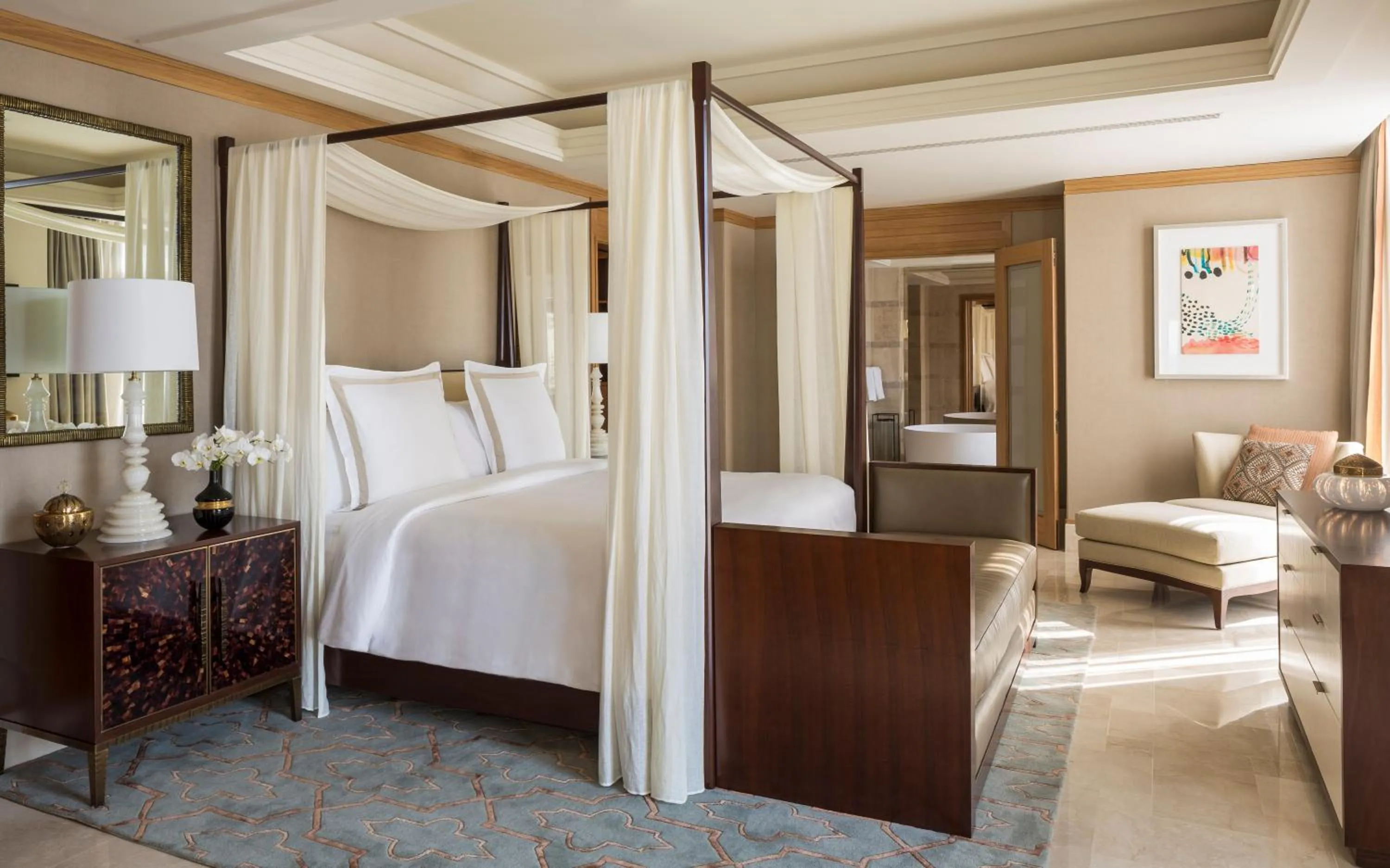 Bedroom, Bed in Four Seasons Hotel Tunis