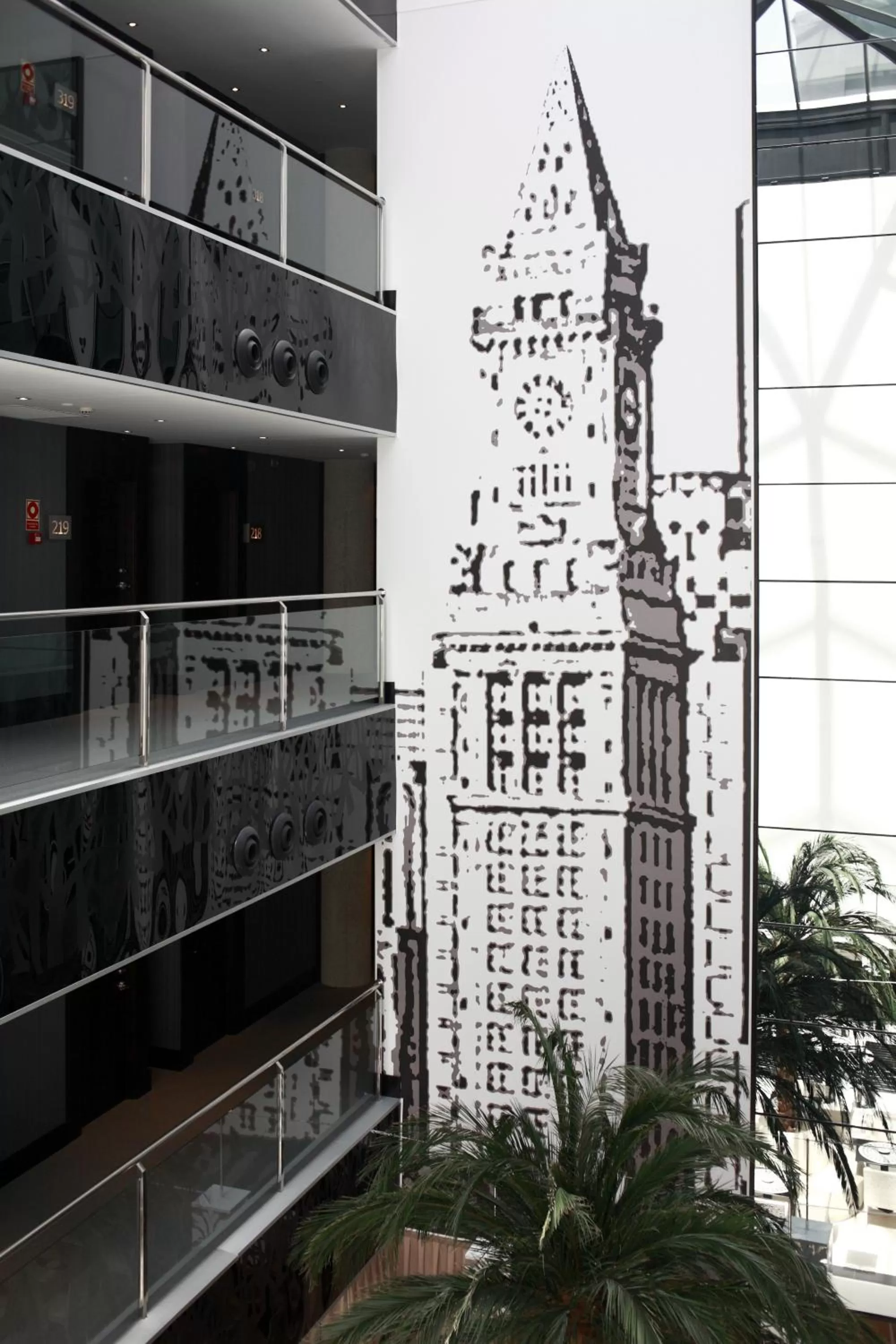 Decorative detail in Hotel Nuevo Boston