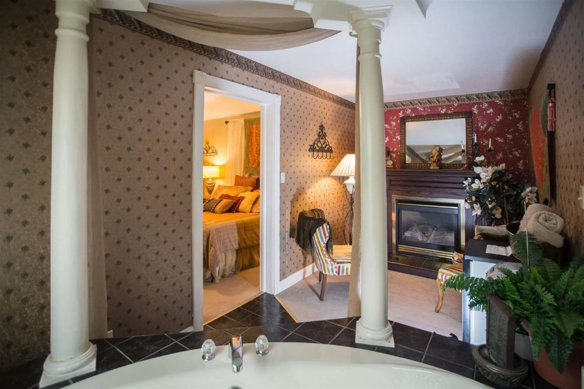 Bed in Woodstock Inn Bed & Breakfast