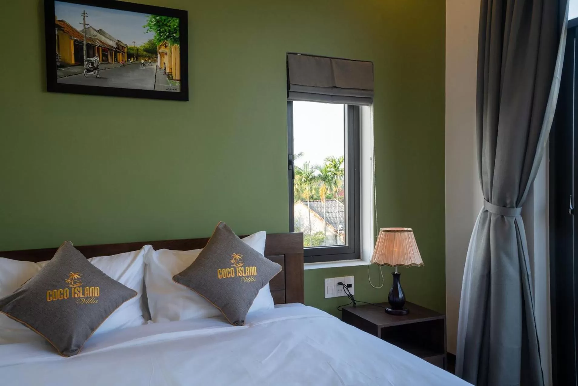 Bed in Coco Island Villa