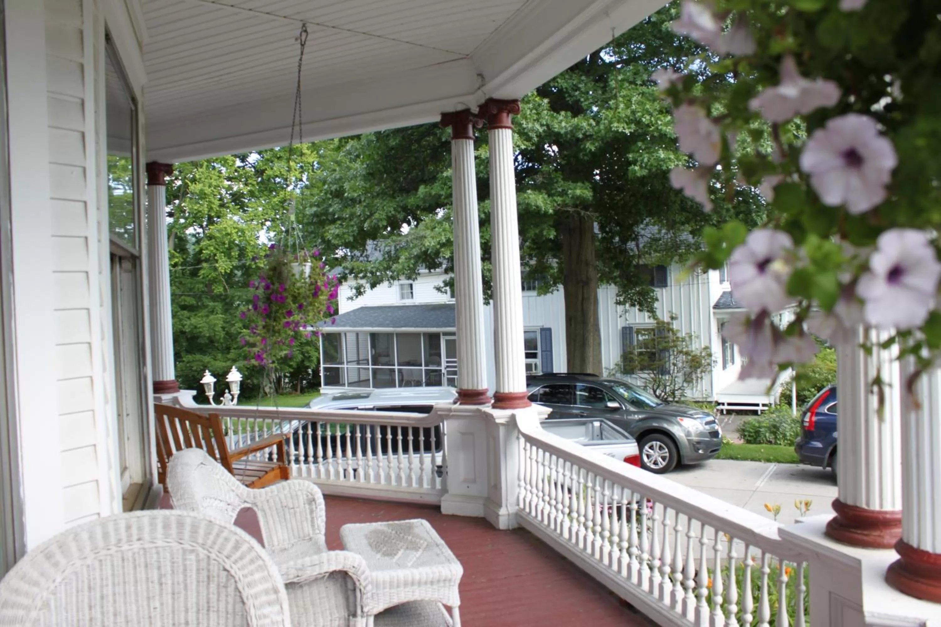 Patio in Victorian Charm Inn