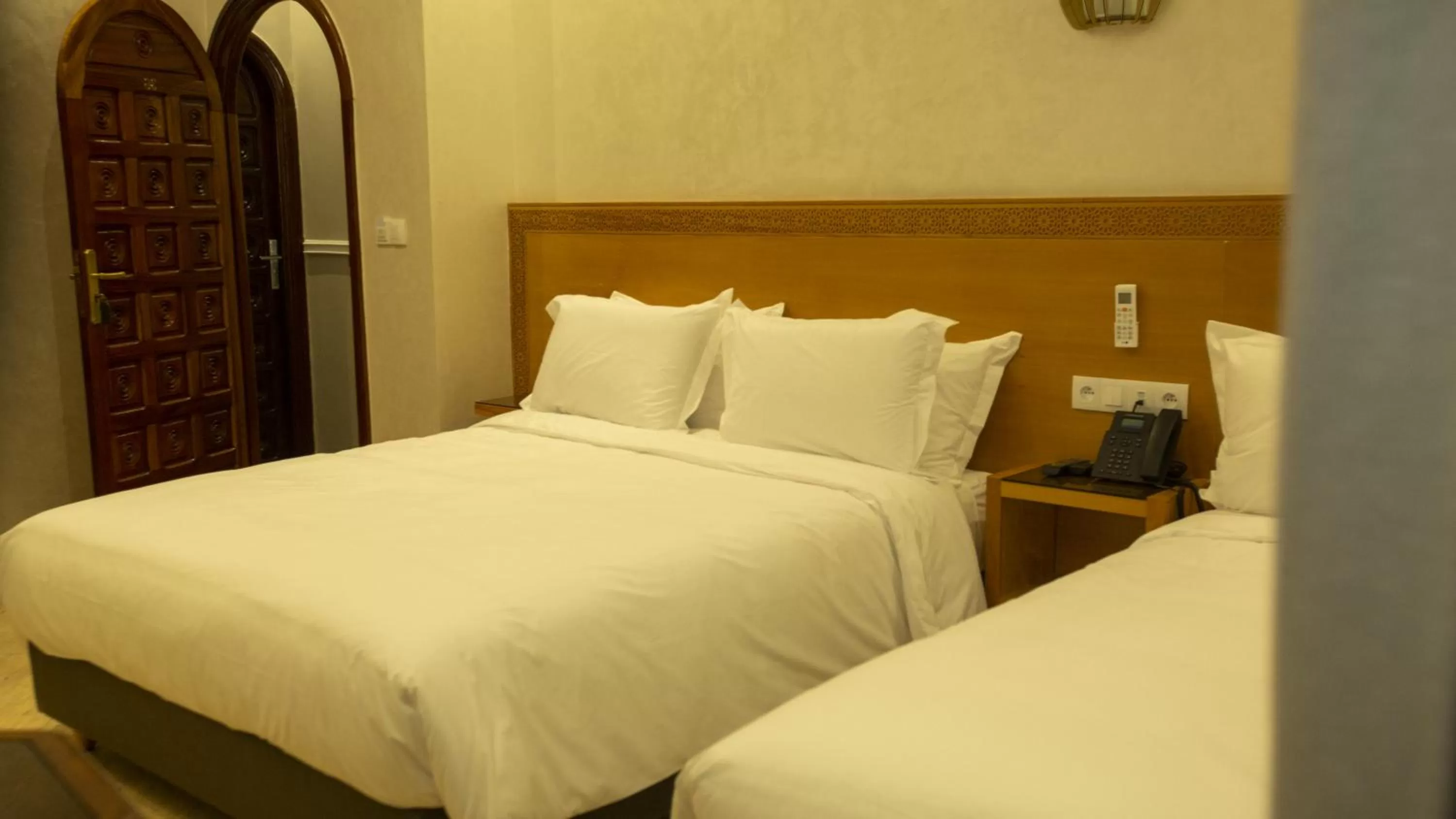 Bed in Hotel de paris