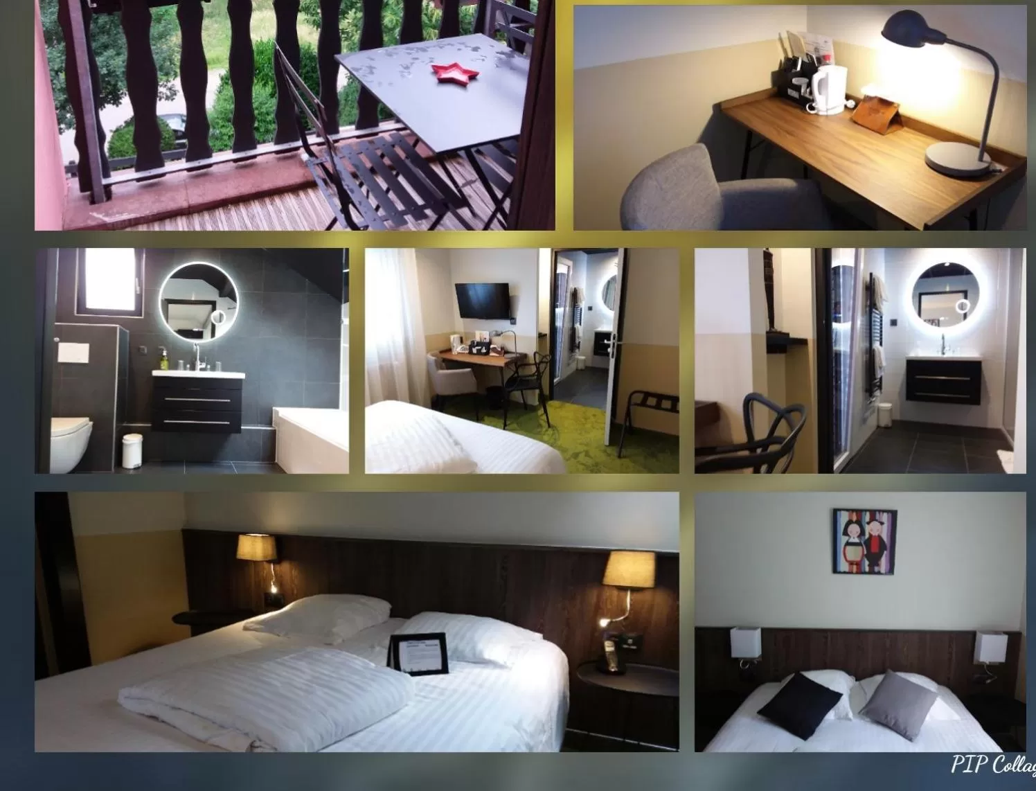 Bed in Hotel Restaurant au Floridor