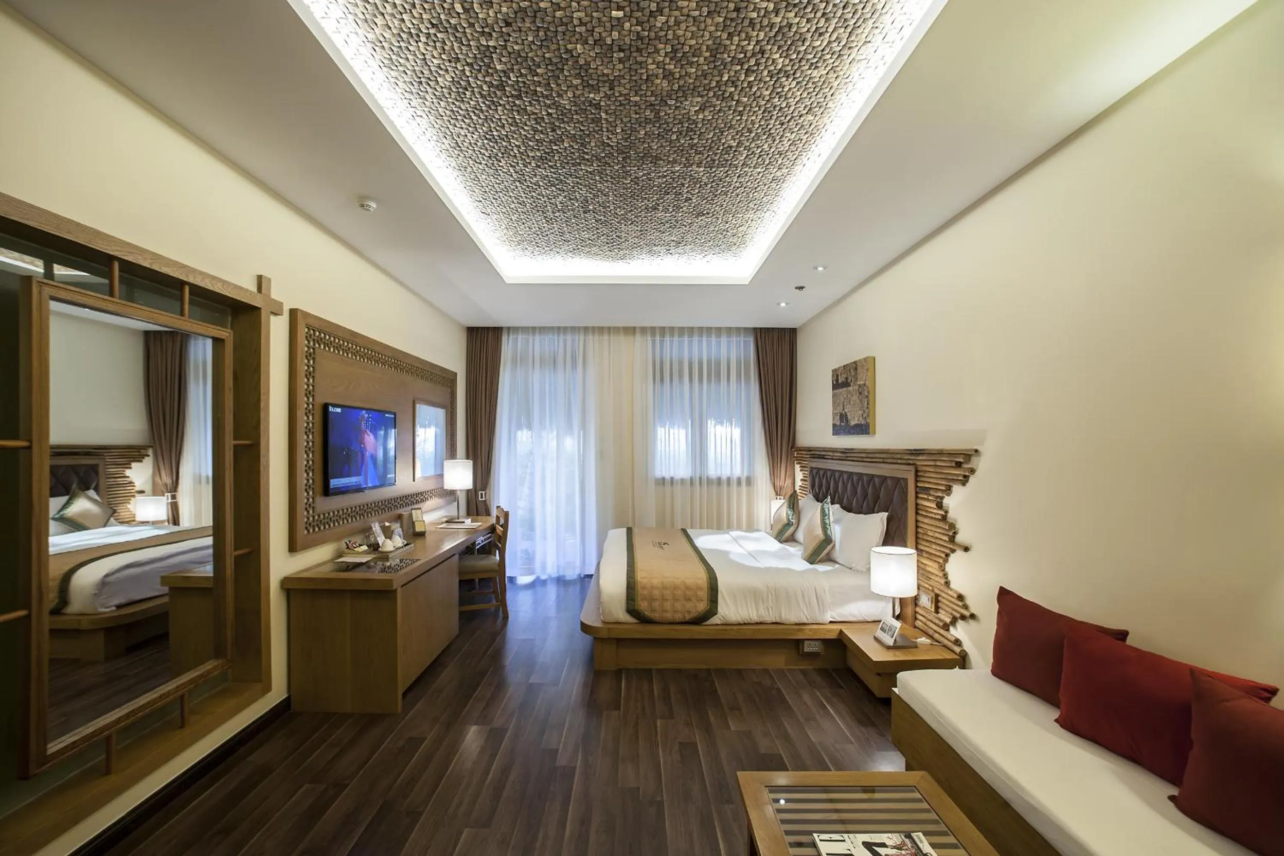 Bedroom, Bed in Aroma Beach Resort and Spa