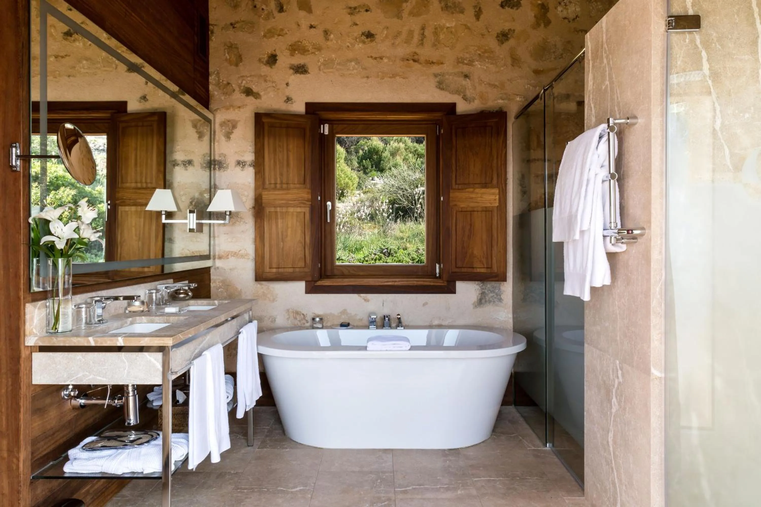 Bathroom in Cap Rocat, a Small Luxury Hotel of the World
