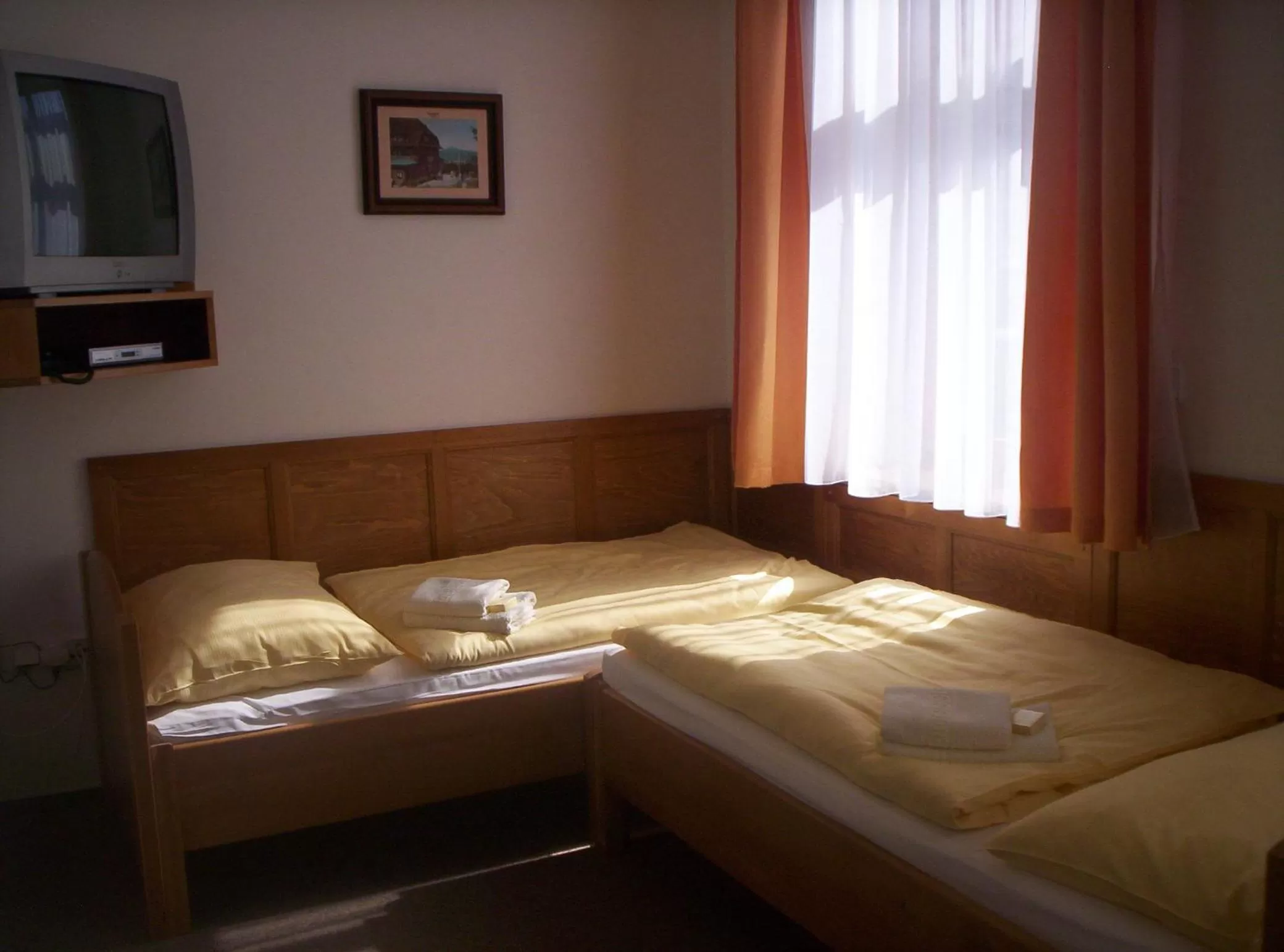 Bed in Hotel Krakonoš