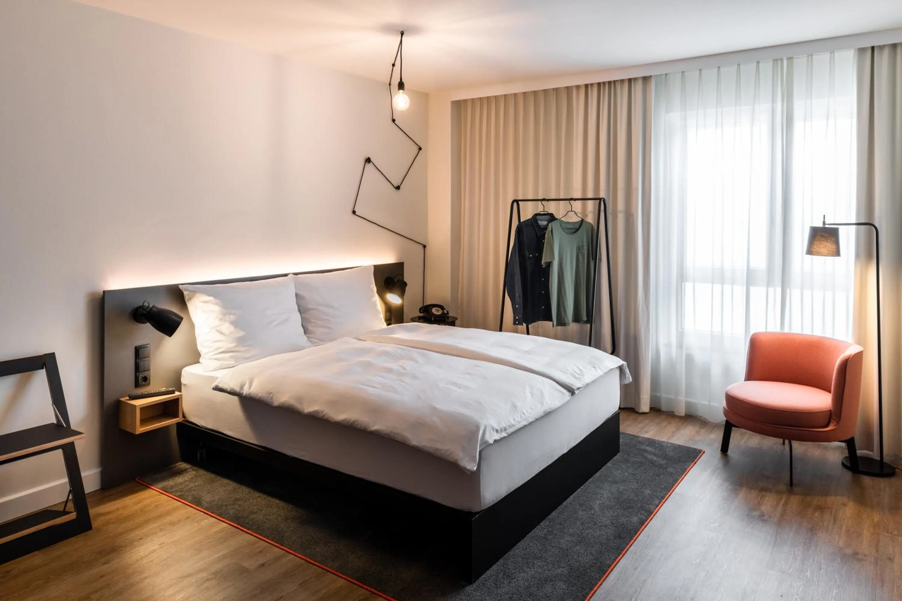 Bed in pentahotel Wiesbaden